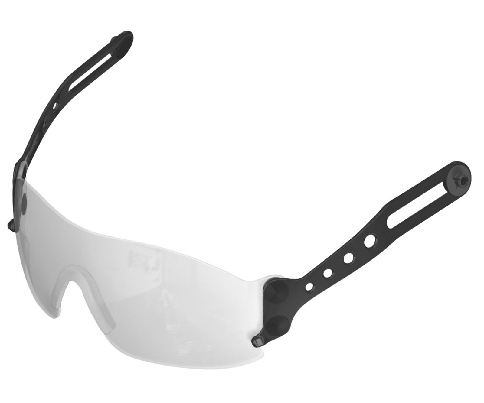 Ochranné okuliare Evospec prilbové - farba: číra