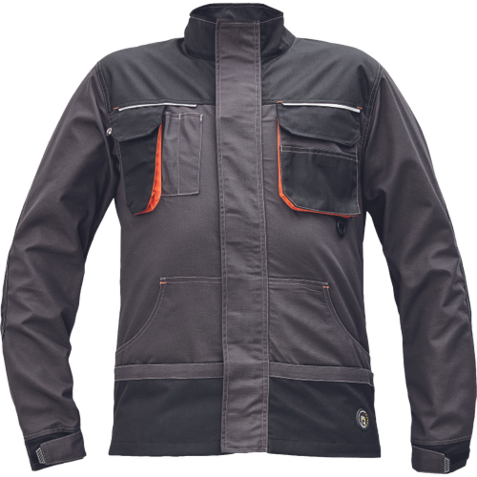 Odolná montérková bunda Emerton Plus - veľkosť: 58, farba: antracit/oranžová