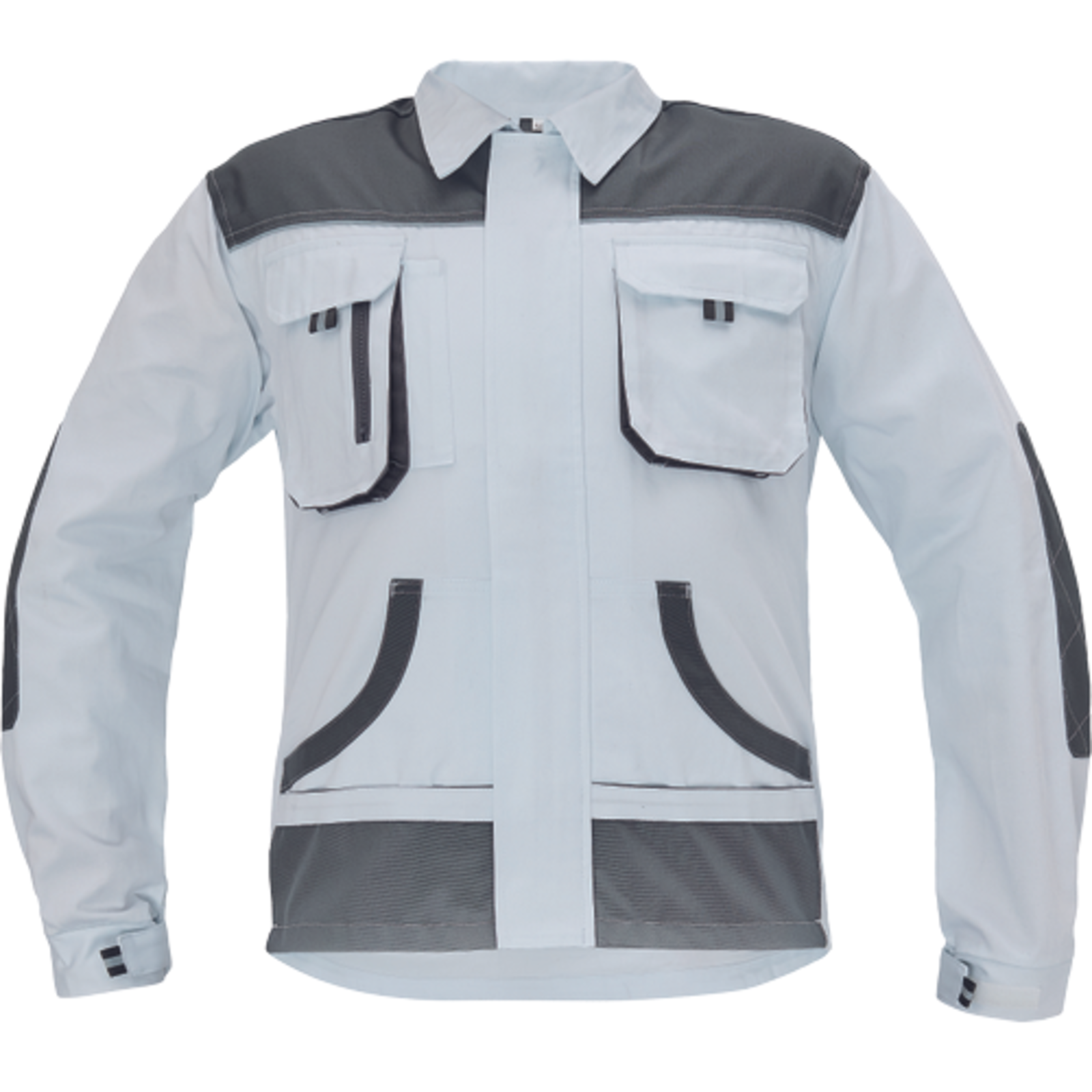 Odolná pracovná bunda Cerva FF Hans - veľkosť: 64, farba: biela/sivá