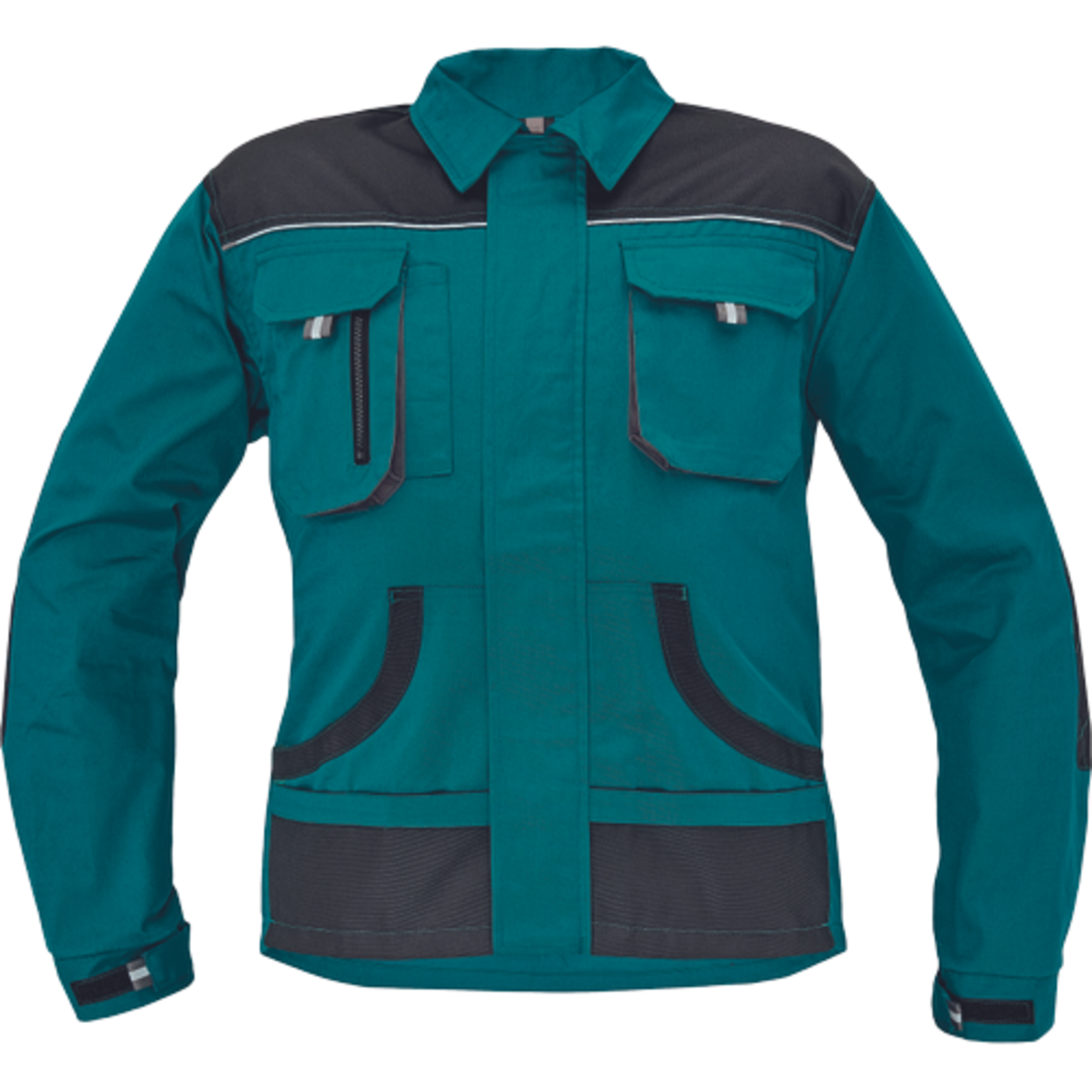 Odolná pracovná bunda Cerva FF Hans - veľkosť: 64, farba: zelená/antracit