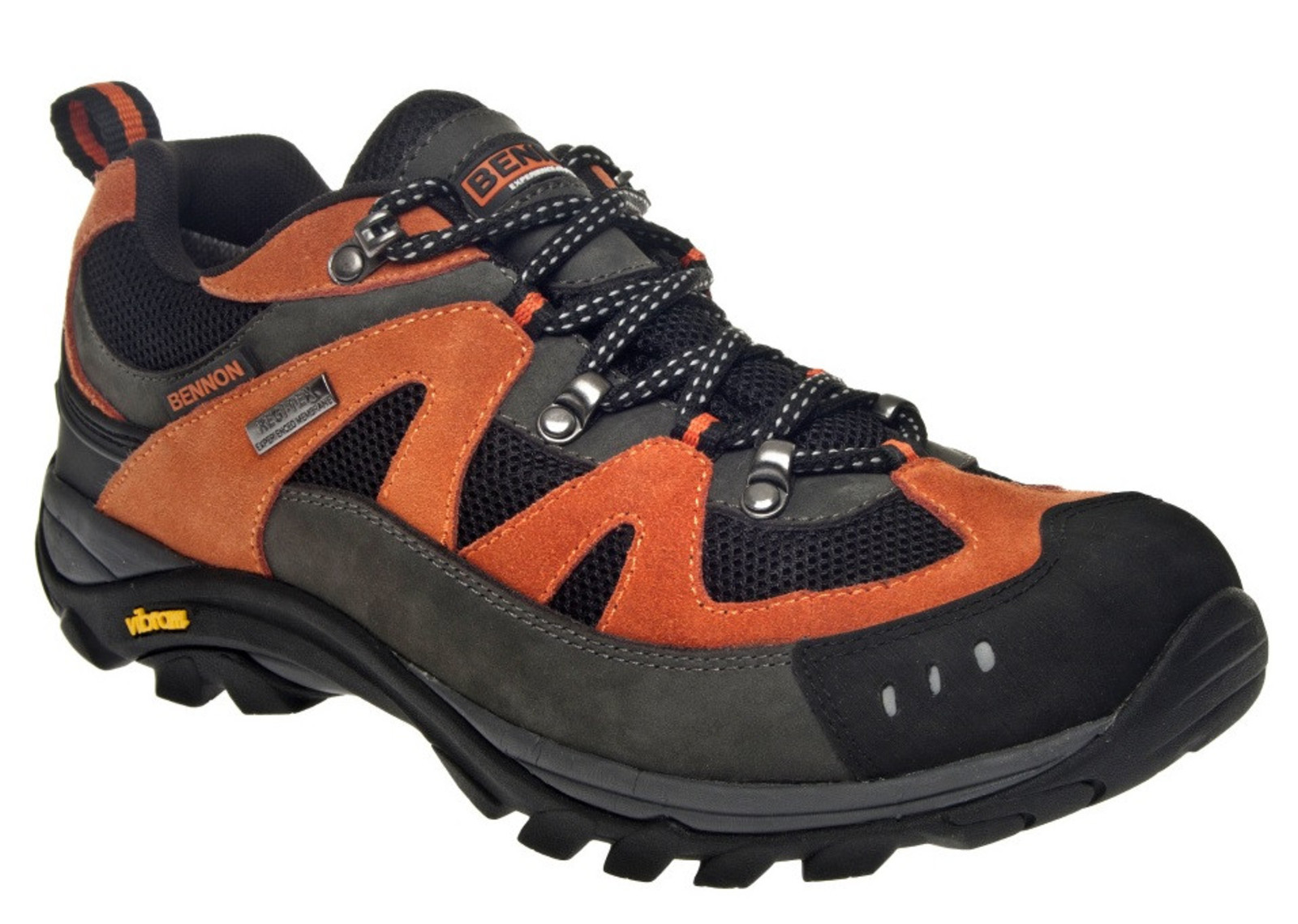 Outdoorové topánky Bennon Emperado s membránou - veľkosť: 46, farba: sivá/oranžová