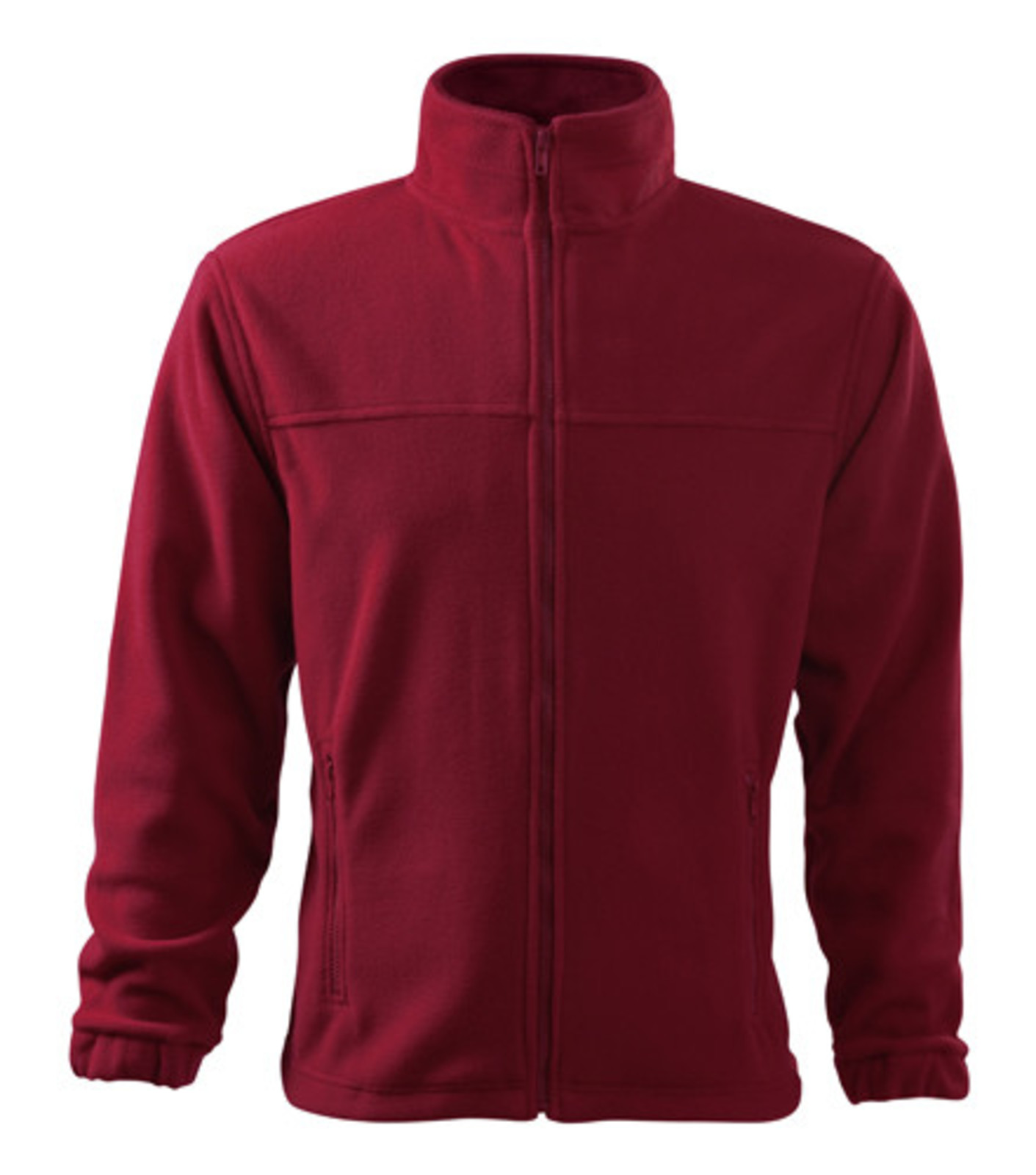 Pánska fleece mikina Rimeck Jacket 501 - veľkosť: S, farba: marlboro červená