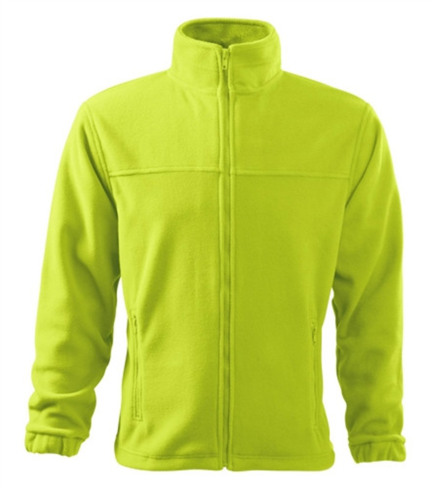 Pánska fleece mikina Rimeck Jacket 501 - veľkosť: XL, farba: limetková