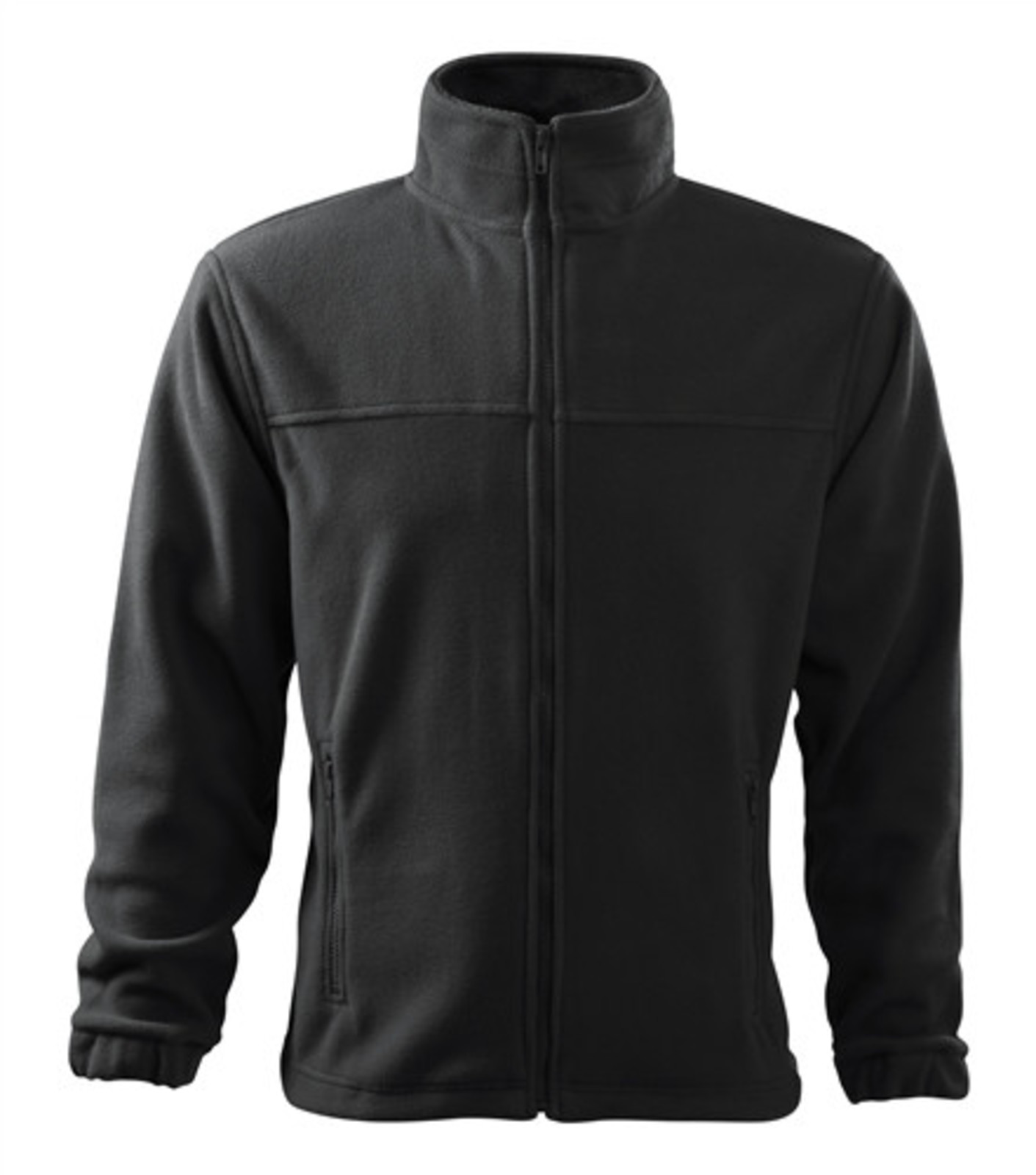 Pánska fleece mikina Rimeck Jacket 501 - veľkosť: XL, farba: šedá ebony