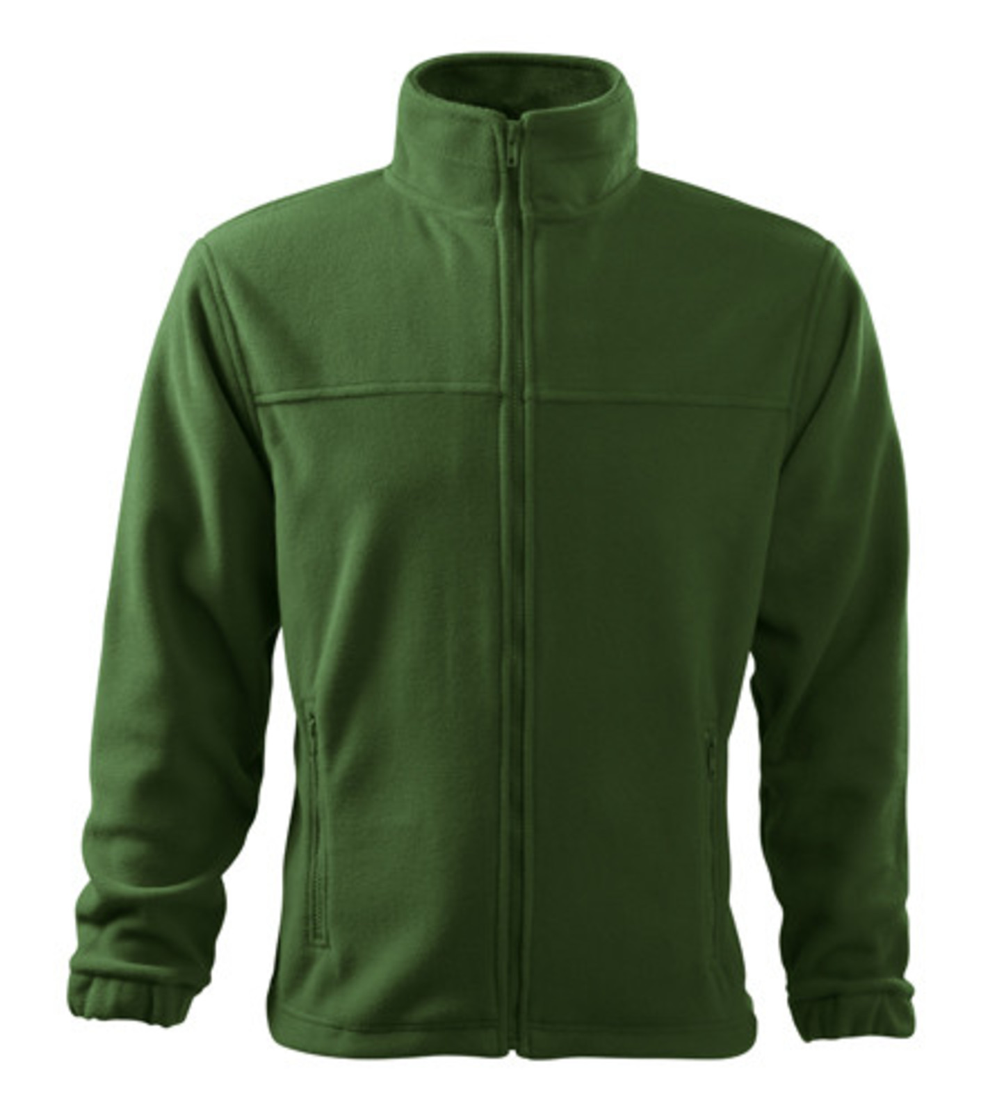 Pánska fleece mikina Rimeck Jacket 501 - veľkosť: S, farba: fľašková zelená