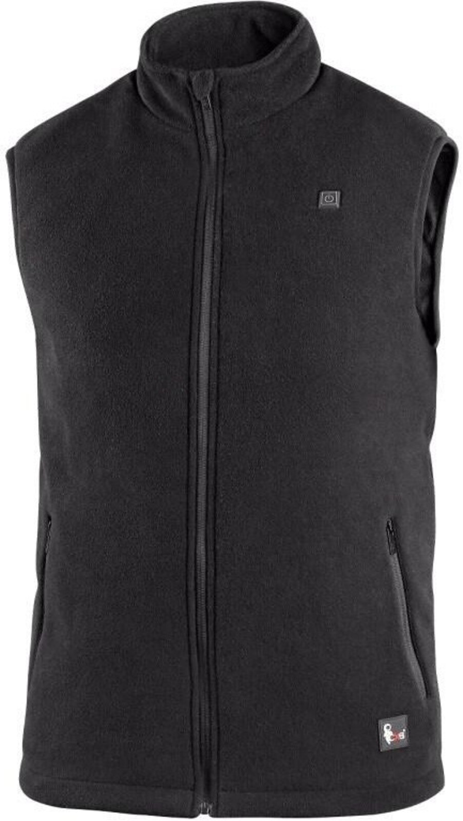 Pánska fleecová vyhrievaná vesta CXS Antarktida - veľkosť: XL, farba: čierna
