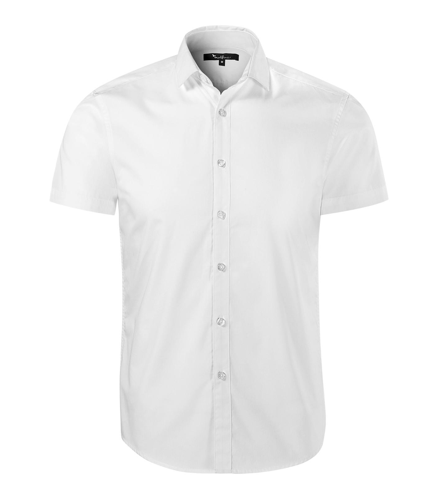 Pánska košeľa s krátkym rukávom Malfini Premium Flash 260 - veľkosť: L, farba: biela