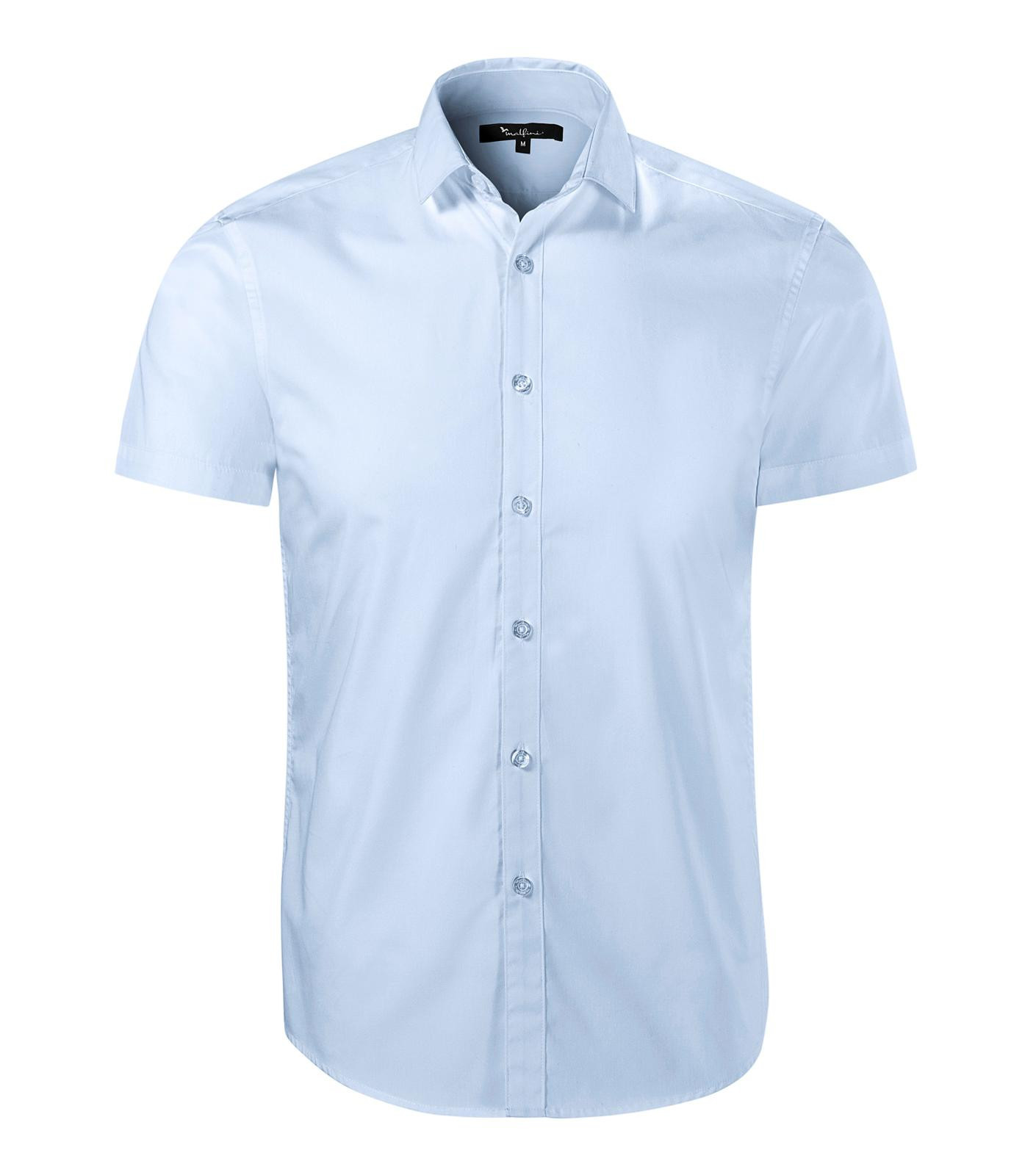 Pánska košeľa s krátkym rukávom Malfini Premium Flash 260 - veľkosť: XL, farba: light blue