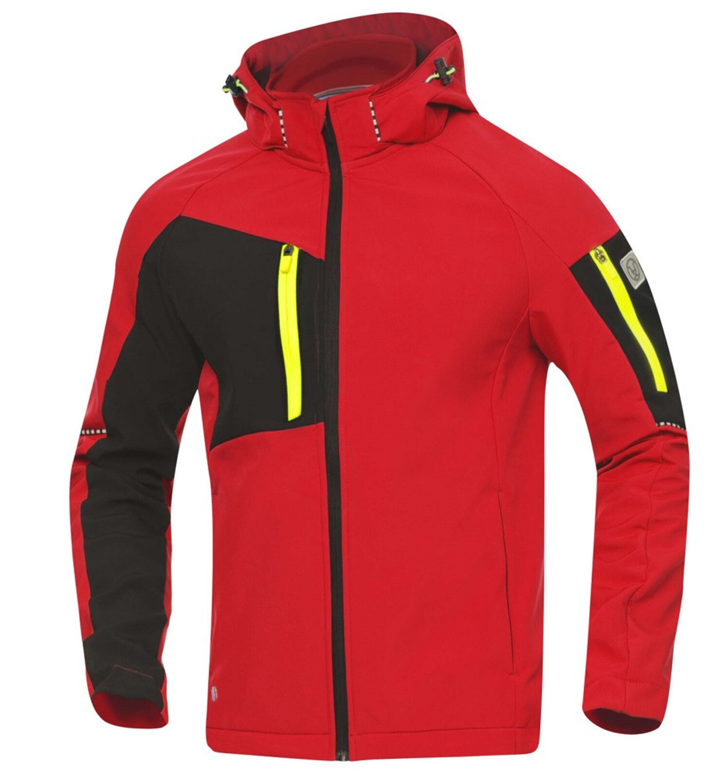 Pánska softshellová bunda Ardon Cityconic - veľkosť: L, farba: červená/čierna