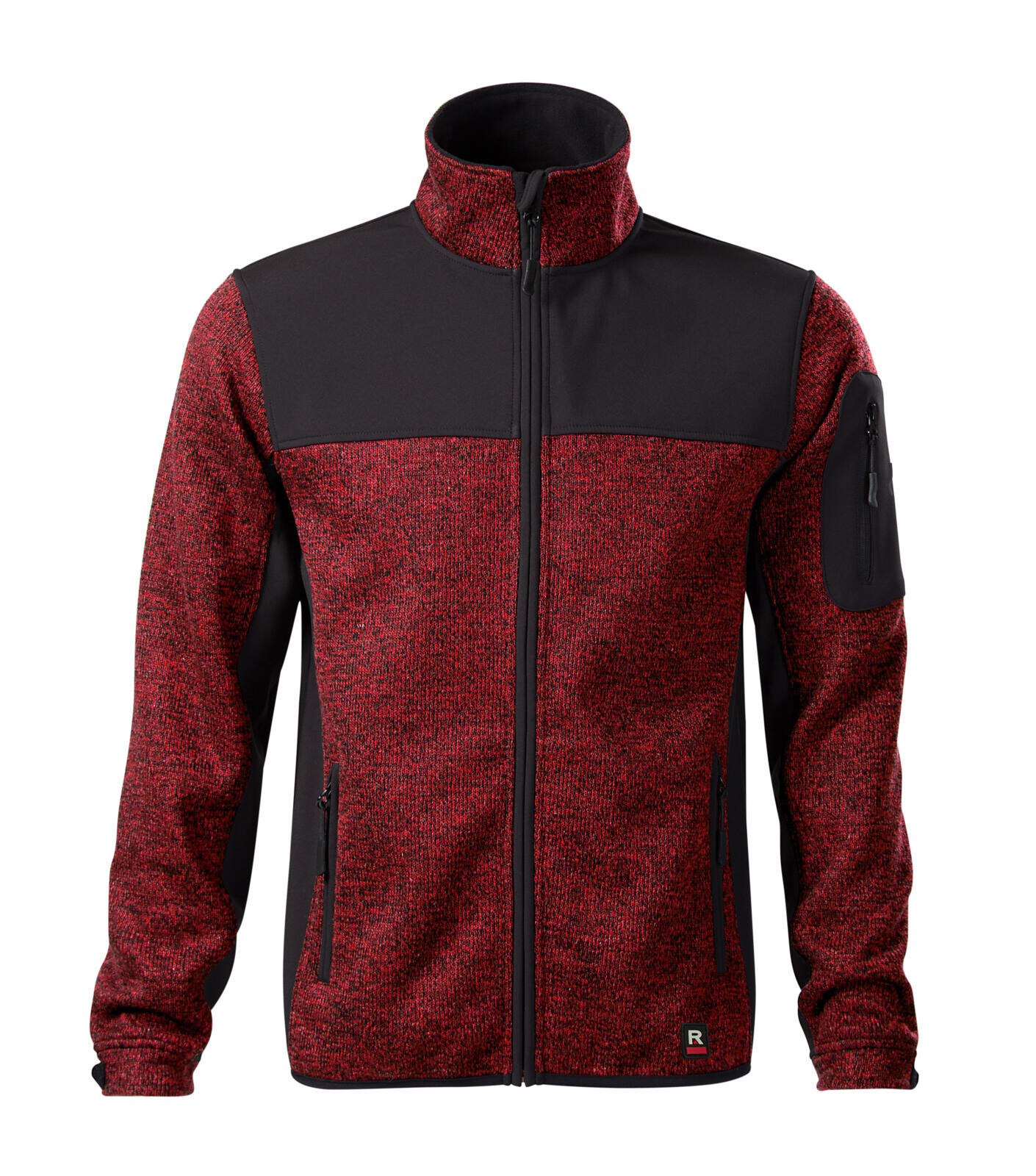 Pánska softshellová bunda Rimeck Casual 550 - veľkosť: L, farba: knit marlboro červená