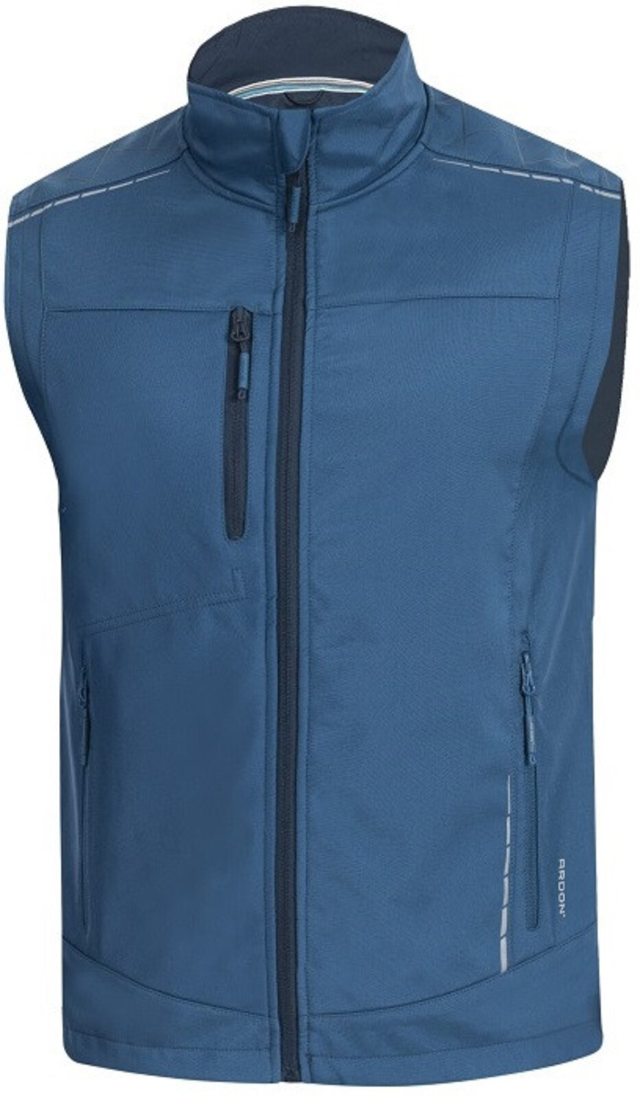 Pánska softshellová vesta Ardon Vision - veľkosť: 3XL, farba: modrá