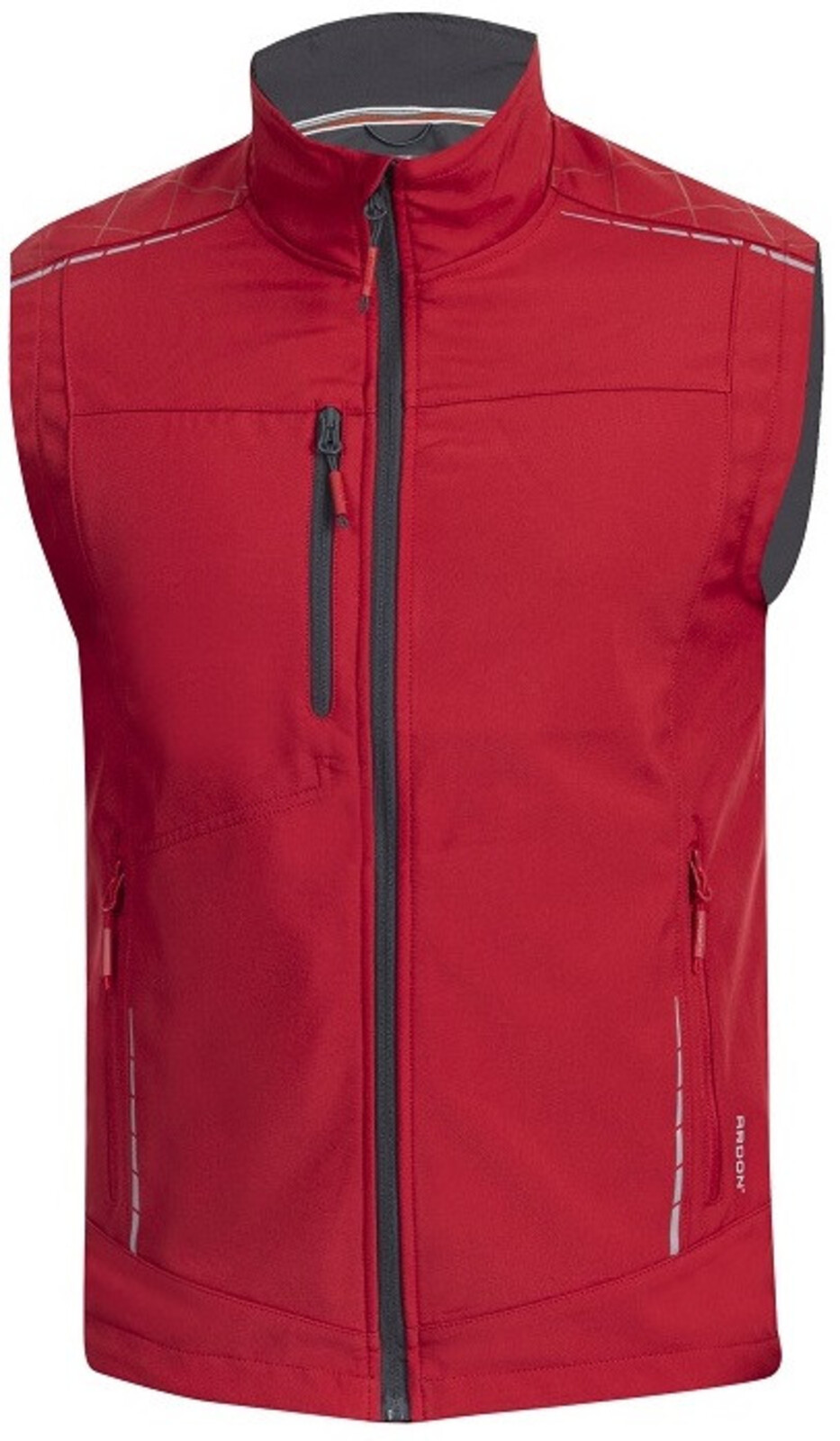 Pánska softshellová vesta Ardon Vision - veľkosť: 3XL, farba: červená