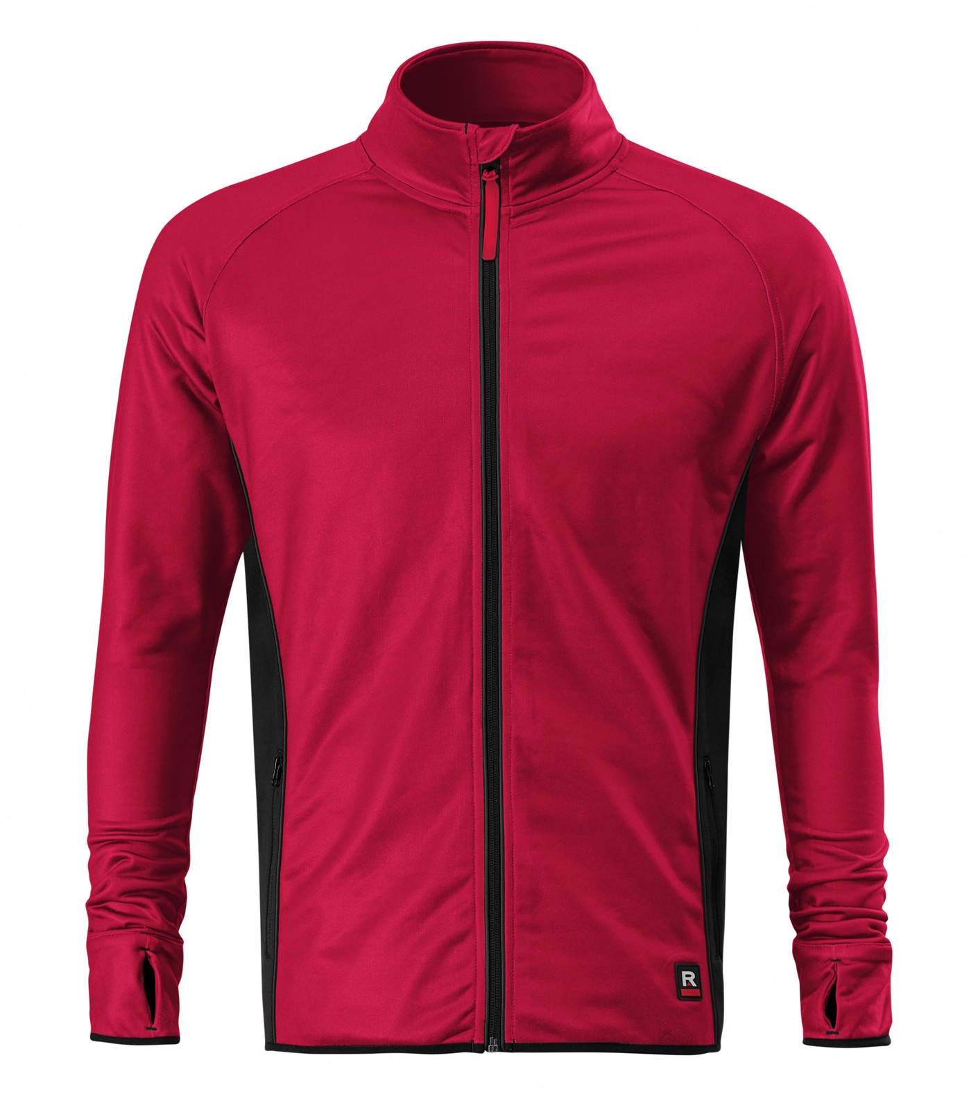 Pánska strečová fleece mikina Rimeck Vertex W41 - veľkosť: S, farba: marlboro červená