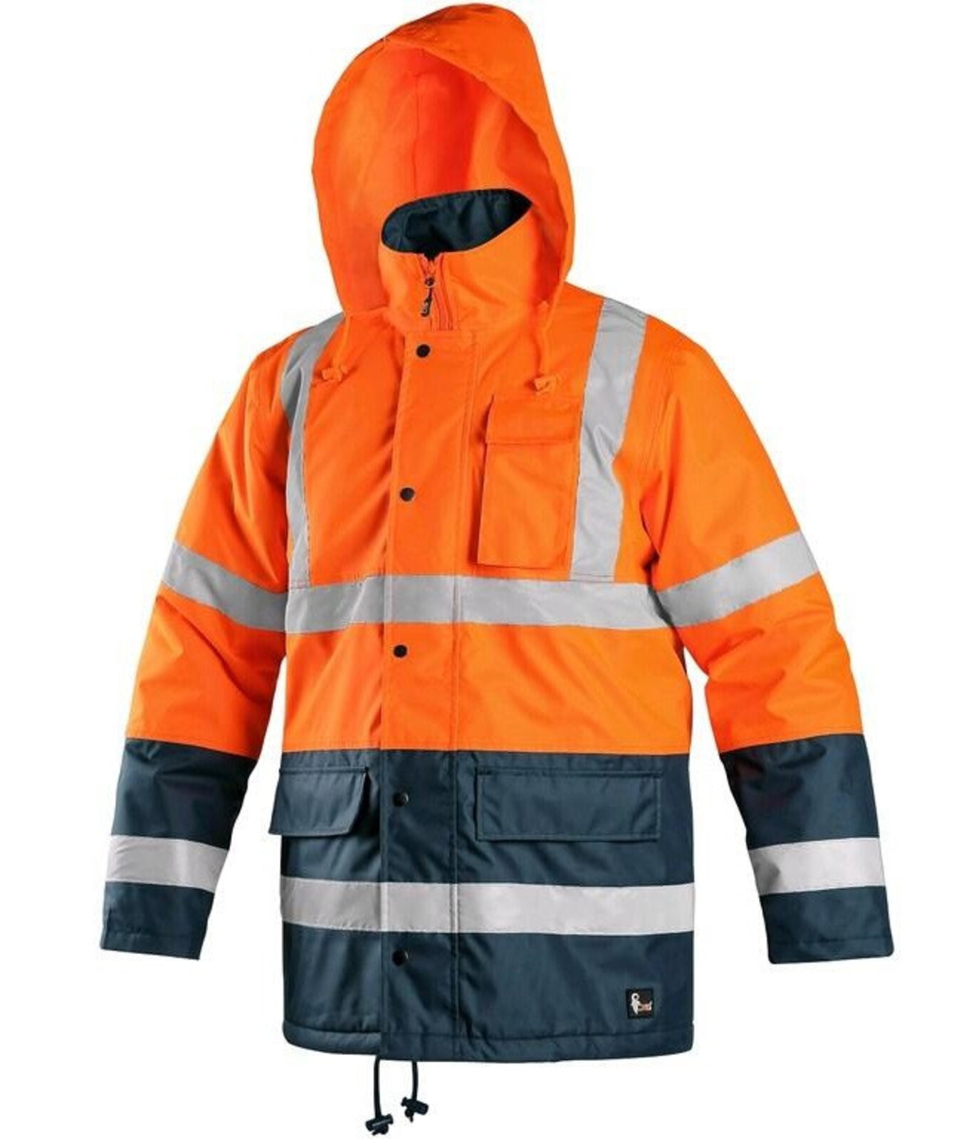 Pánska zateplená reflexná pracovná bunda CXS Oxford - veľkosť: M, farba: oranžová/navy