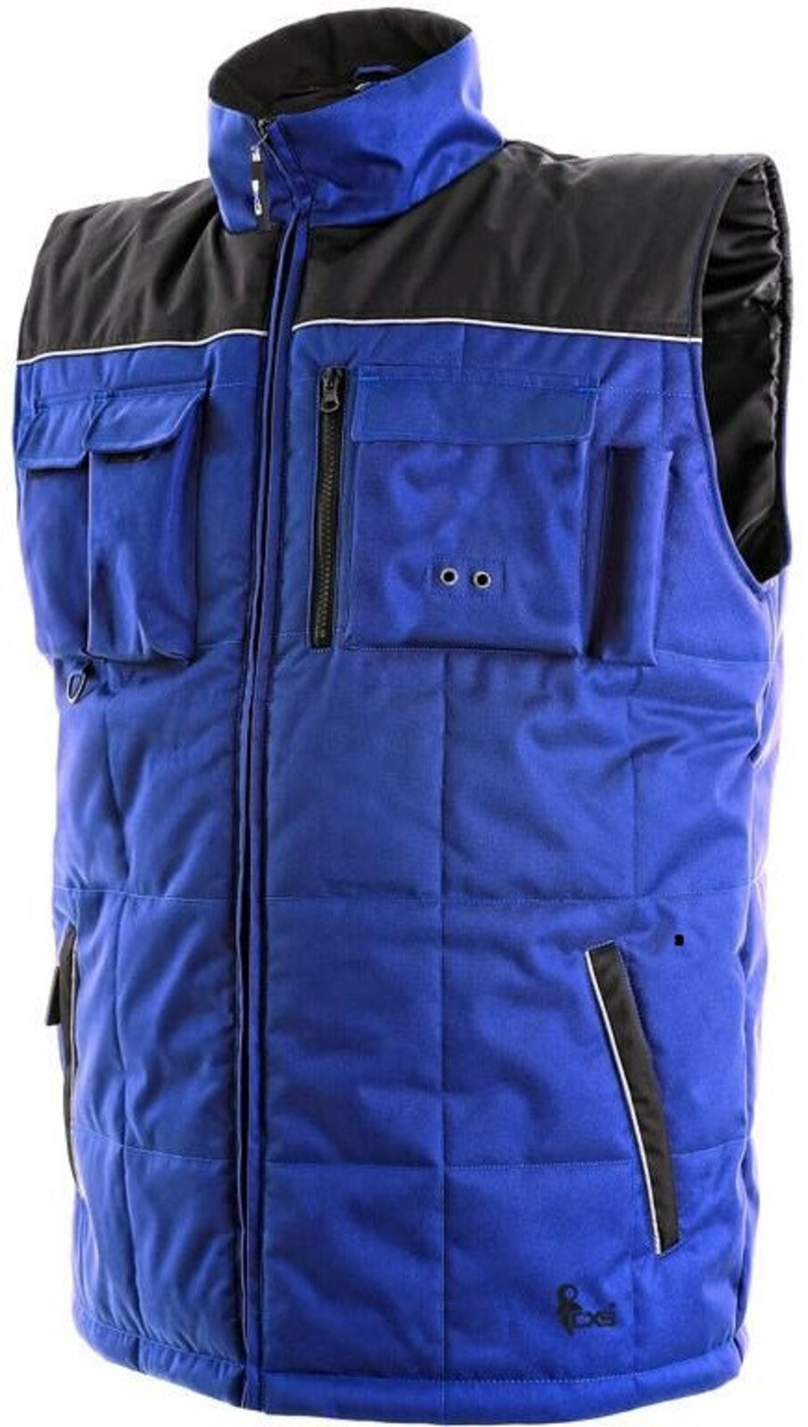 Pánska zateplená zimná vesta CXS Seattle - veľkosť: M, farba: modrá/čierna