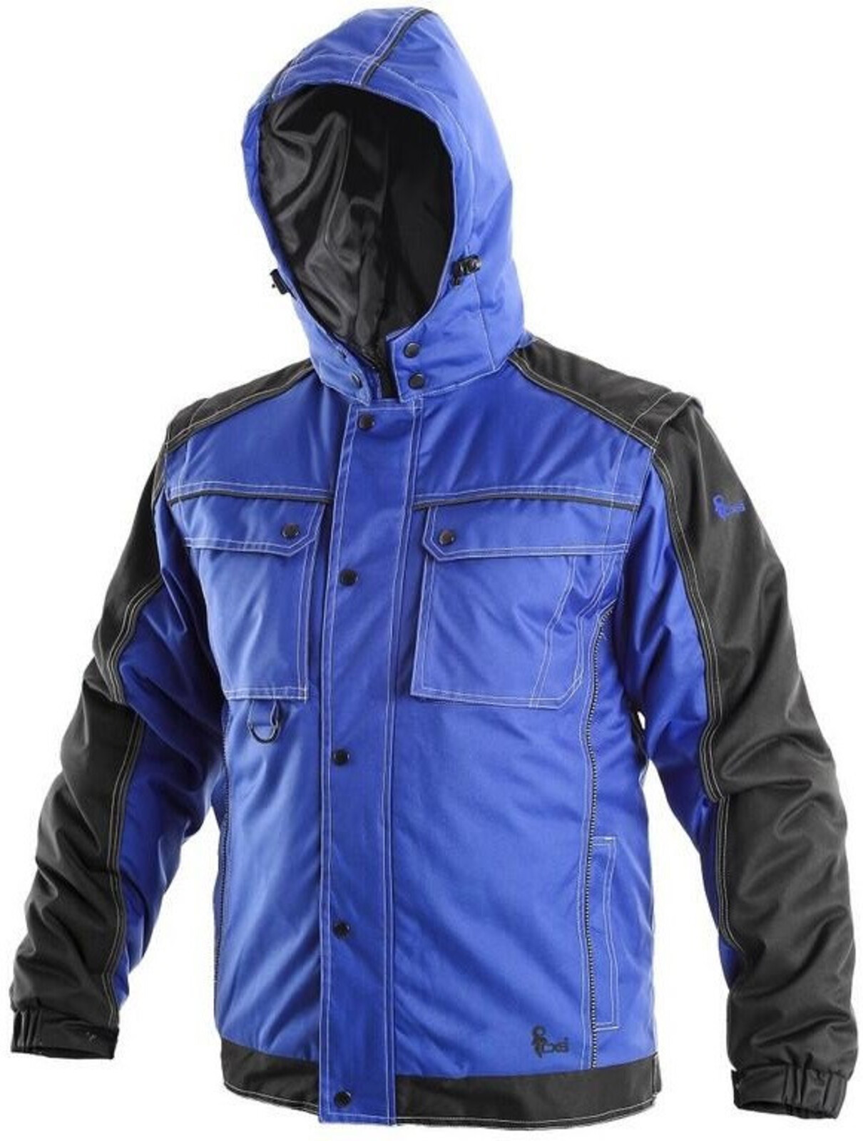 Pánska zimná bunda CXS Irvine 2v1 - veľkosť: 4XL, farba: modrá/čierna