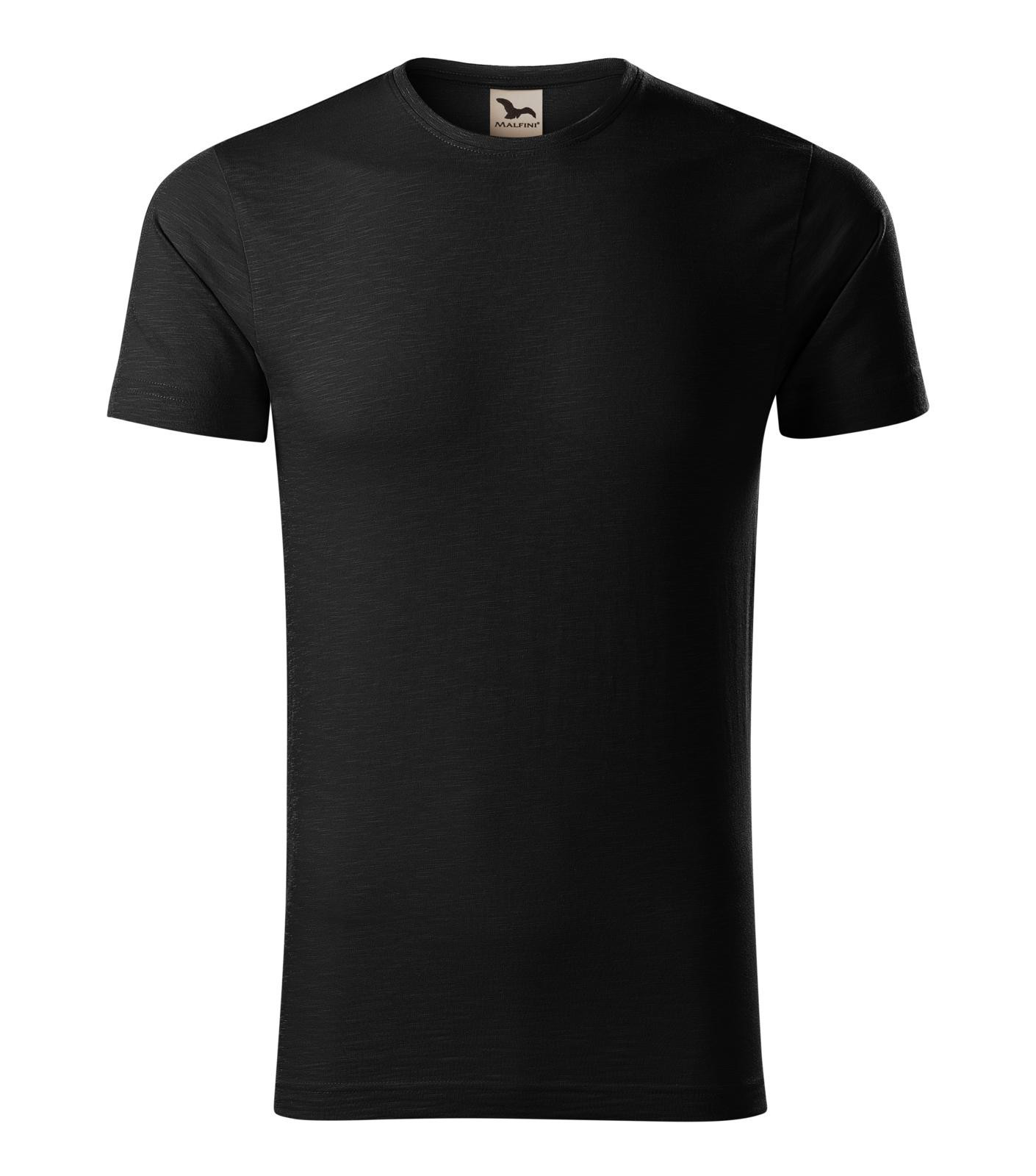 Pánske bavlnené tričko Malfini Native 173 - veľkosť: L, farba: čierna