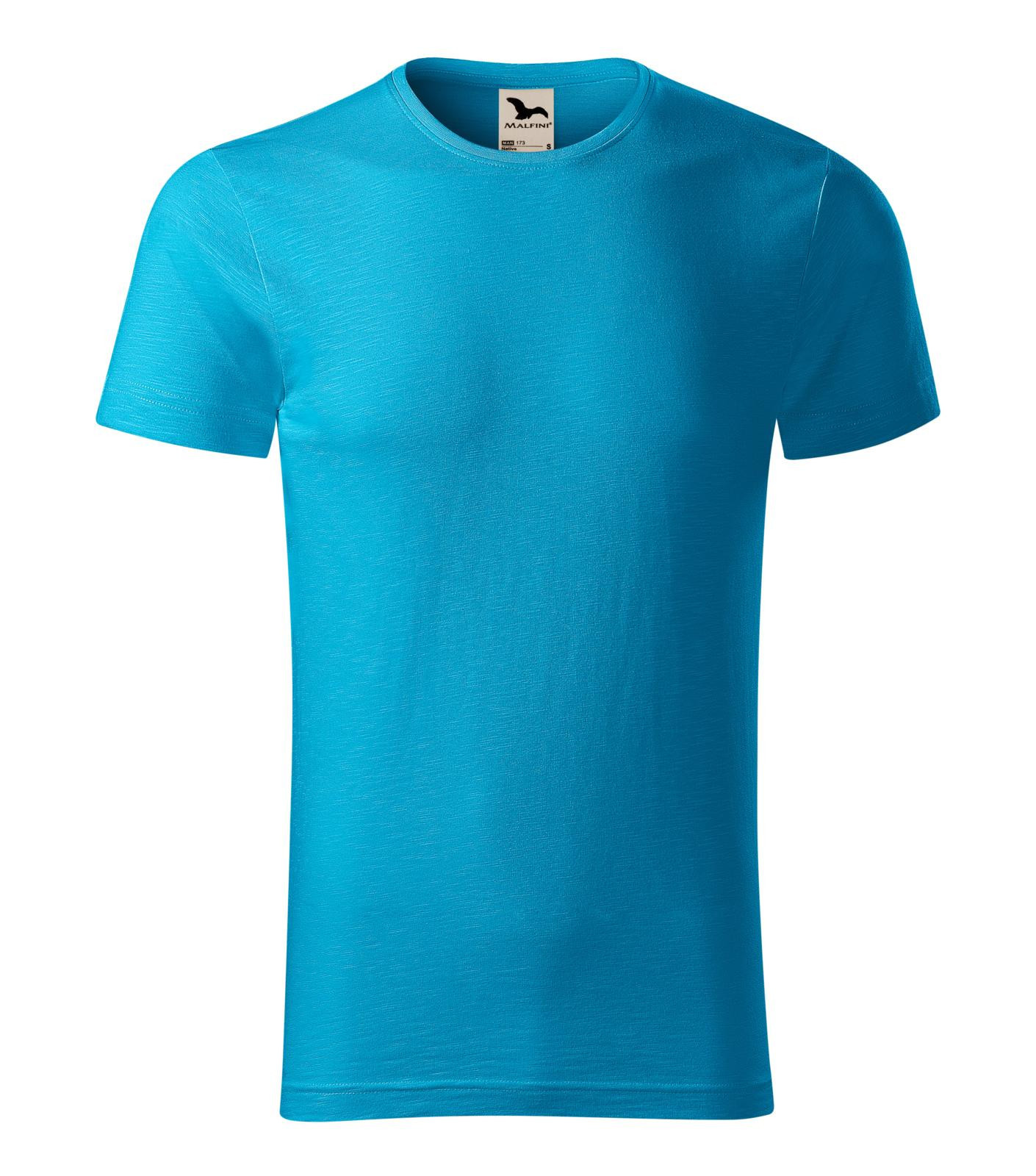 Pánske bavlnené tričko Malfini Native 173 - veľkosť: 3XL, farba: tyrkysová