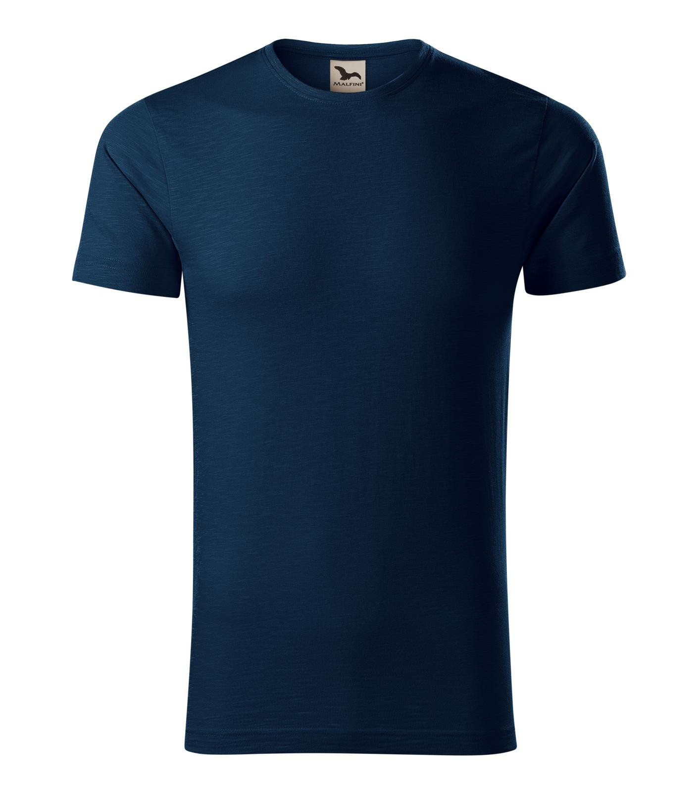 Pánske bavlnené tričko Malfini Native 173 - veľkosť: L, farba: tmavo modrá