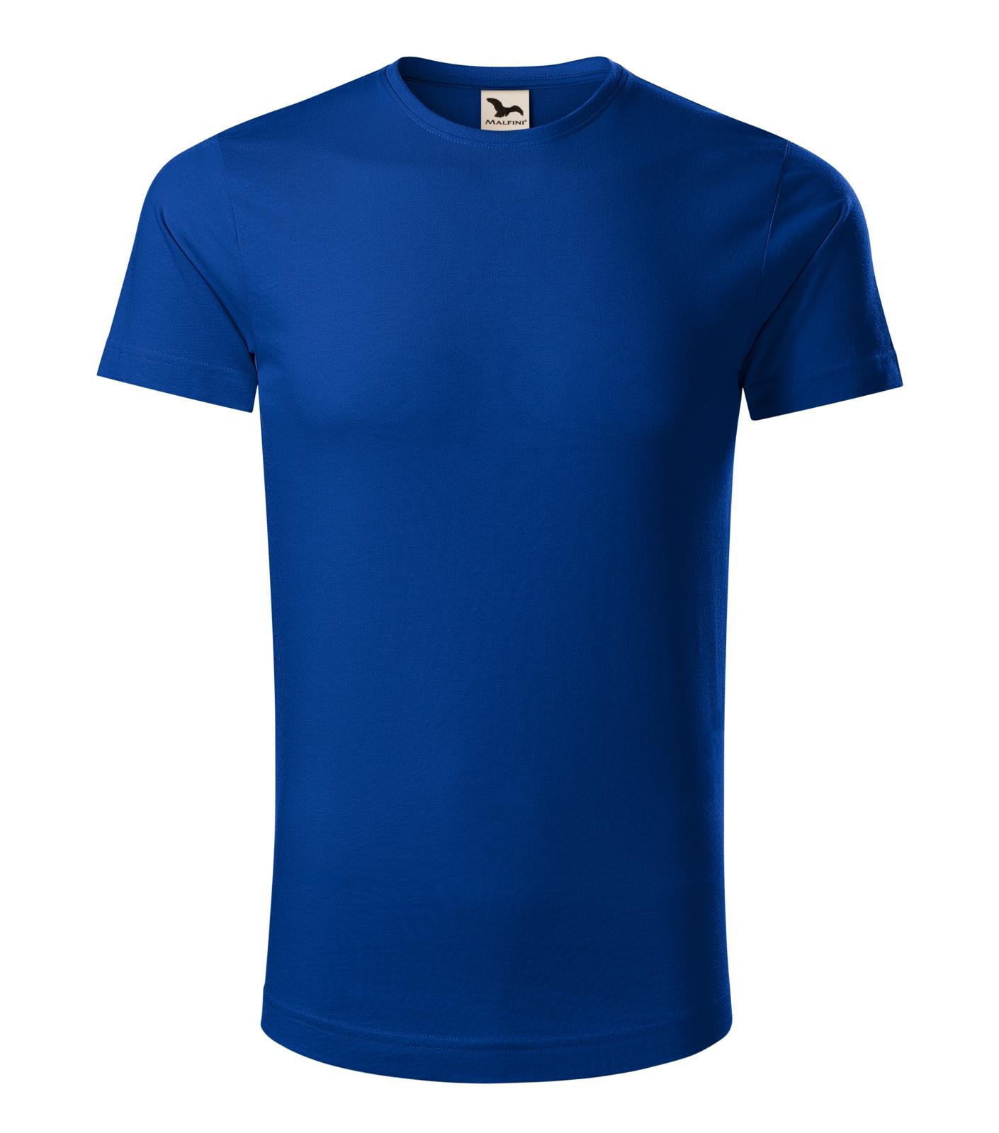 Pánske bavlnené tričko Malfini Origin 171 - veľkosť: 3XL, farba: kráľovská modrá