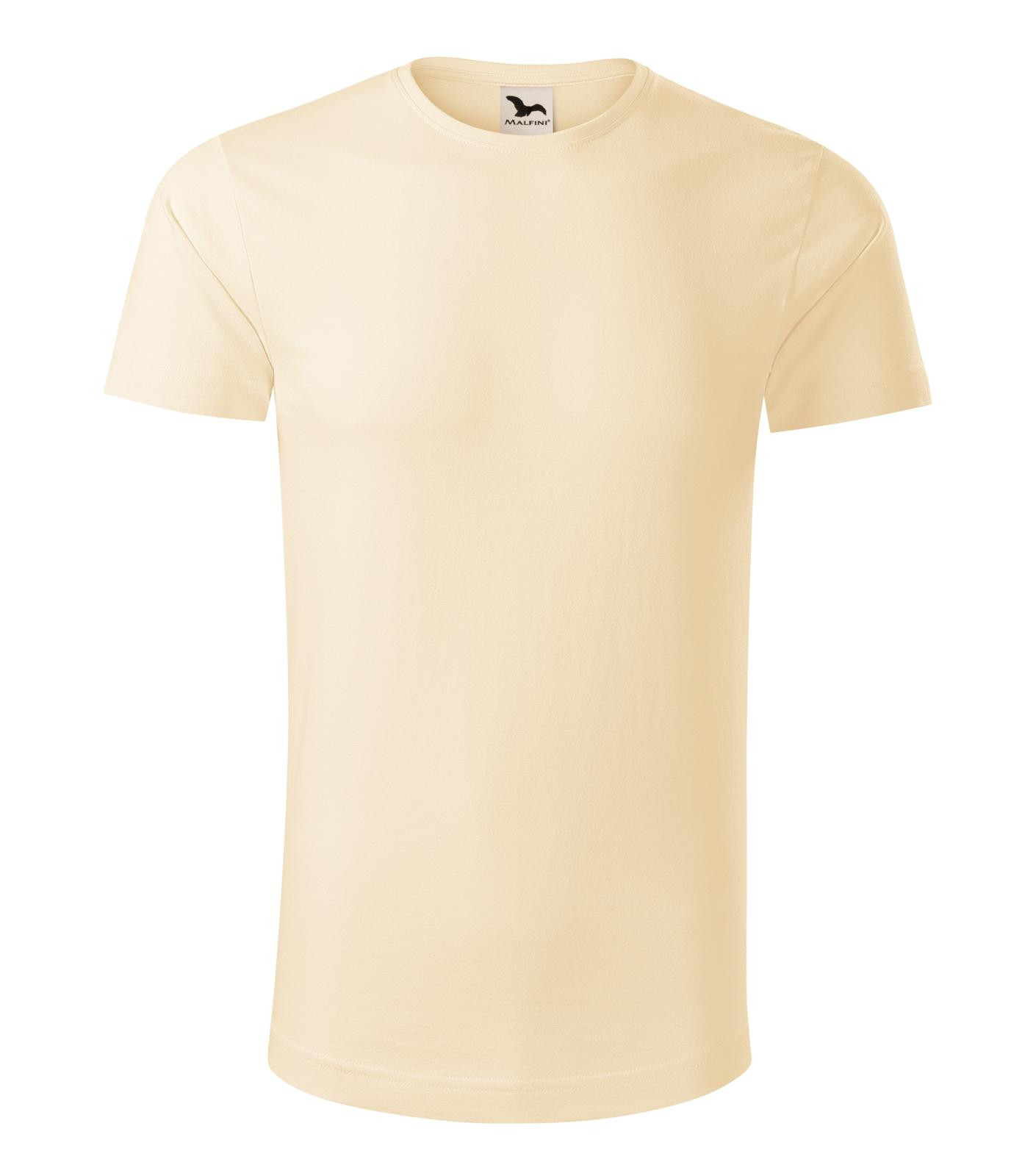 Pánske bavlnené tričko Malfini Origin 171 - veľkosť: 3XL, farba: mandľová