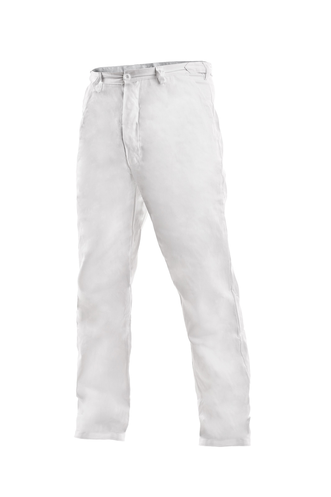 Pánske biele bavlnené nohavice Artur - veľkosť: 46, farba: biela