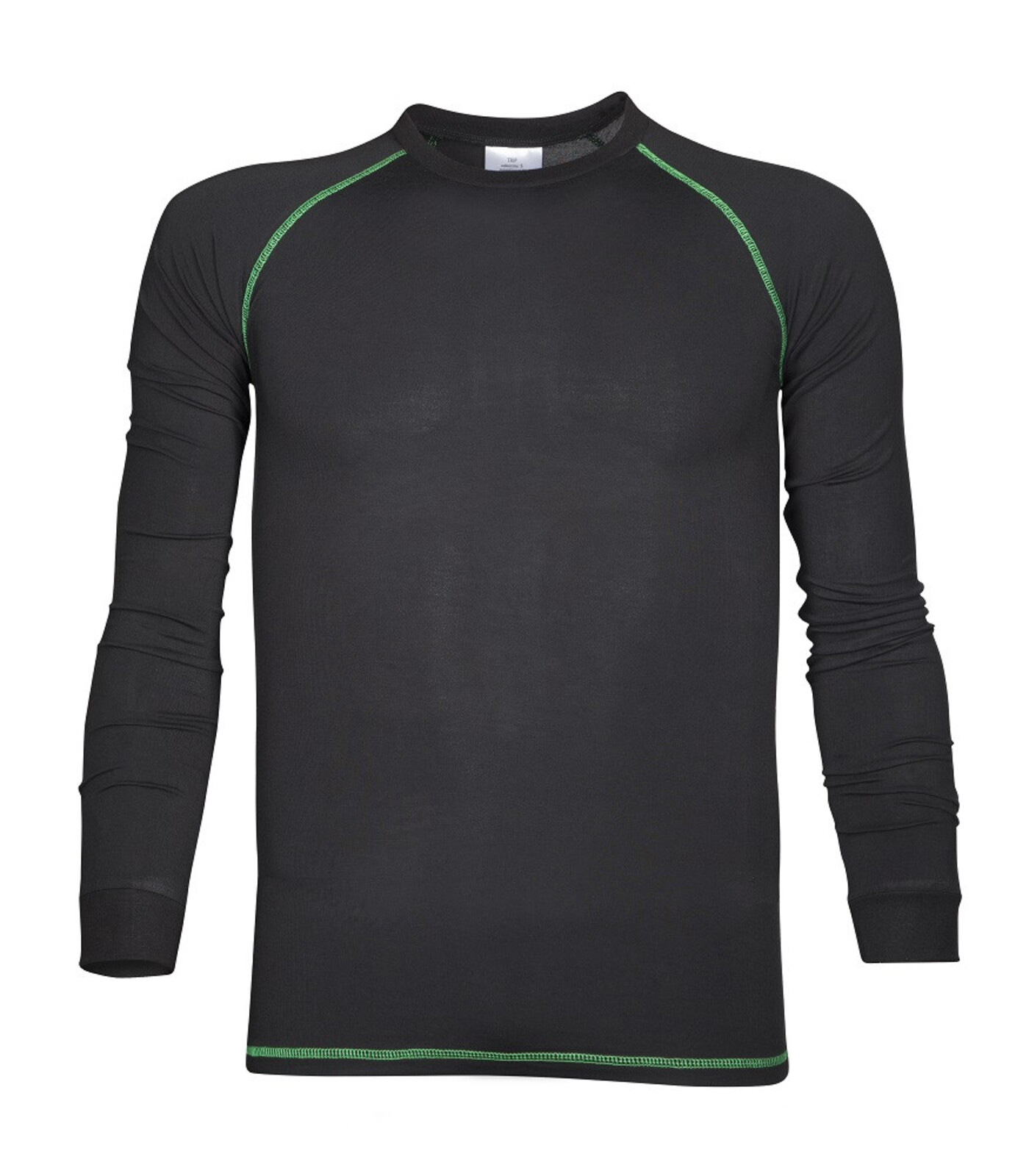 Pánske funkčné bambusové tričko s dlhým rukávom Ardon Trip - veľkosť: XXL, farba: čierna/zelená