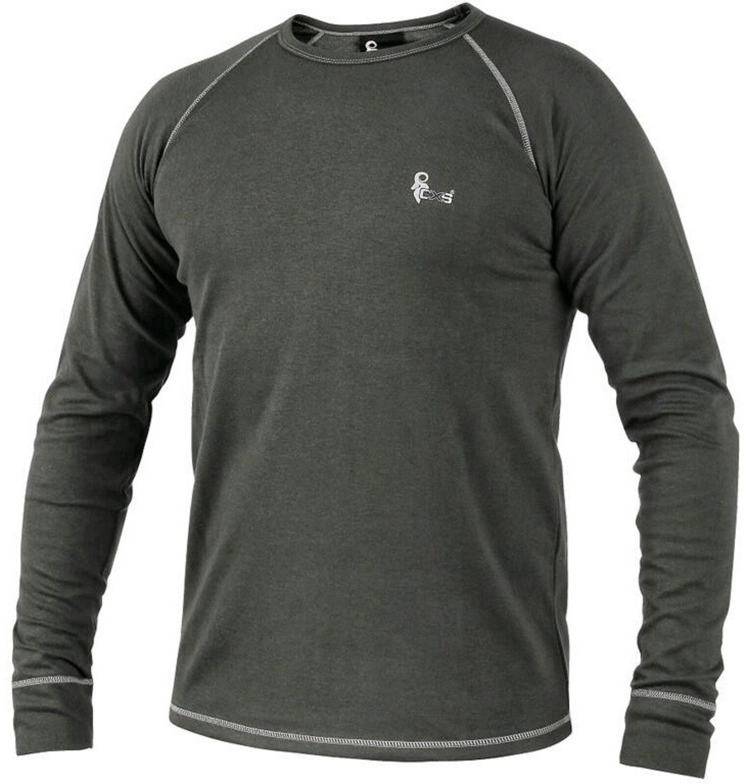 Pánske funkčné tričko s dlhým rukávom CXS Active - veľkosť: XXL, farba: sivá