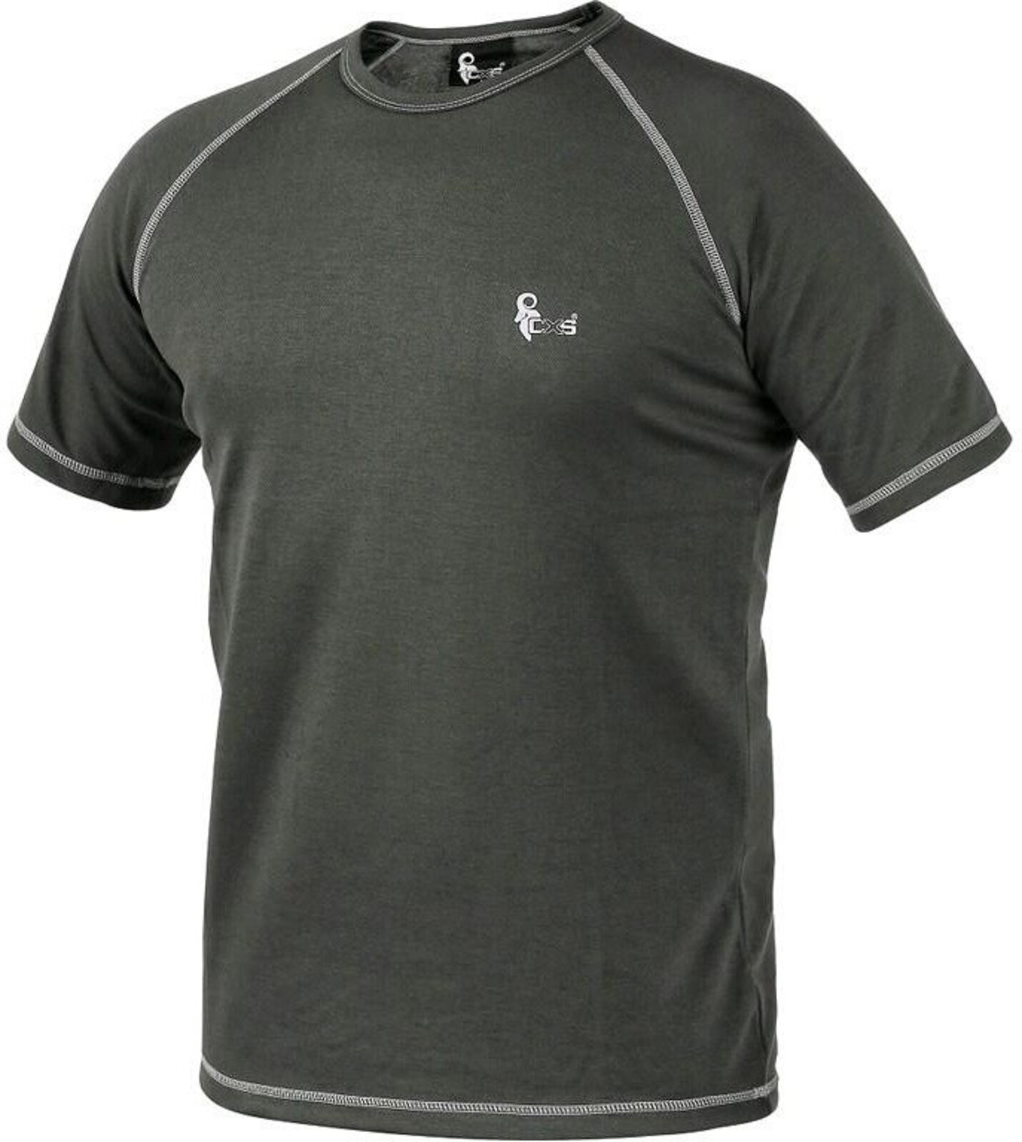 Pánske funkčné tričko s krátkym rukávom CXS Active - veľkosť: XL, farba: sivá