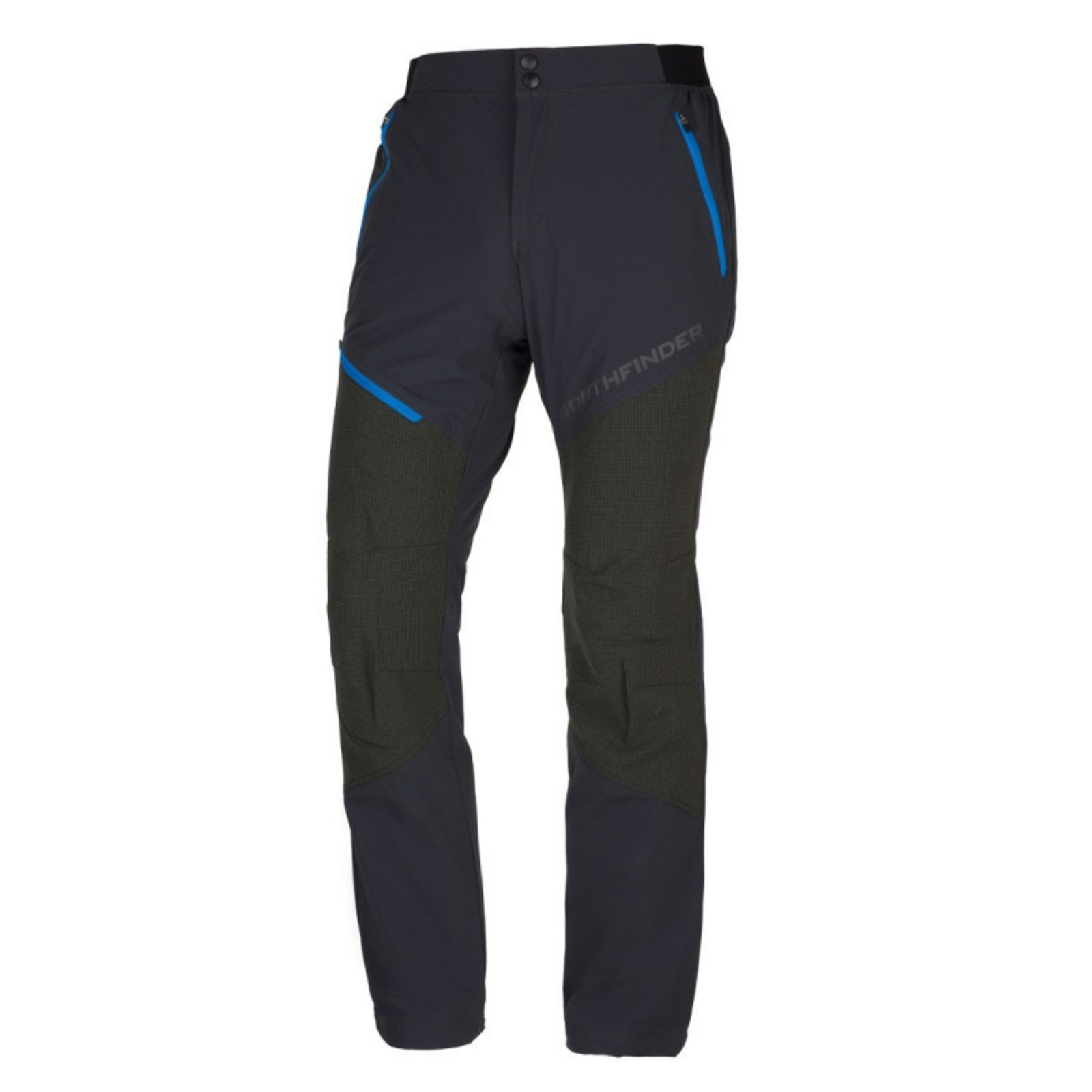 Pánske ľahké outdoor nohavice Northfinder Herman - veľkosť: S, farba: tmavá modrá/čierna