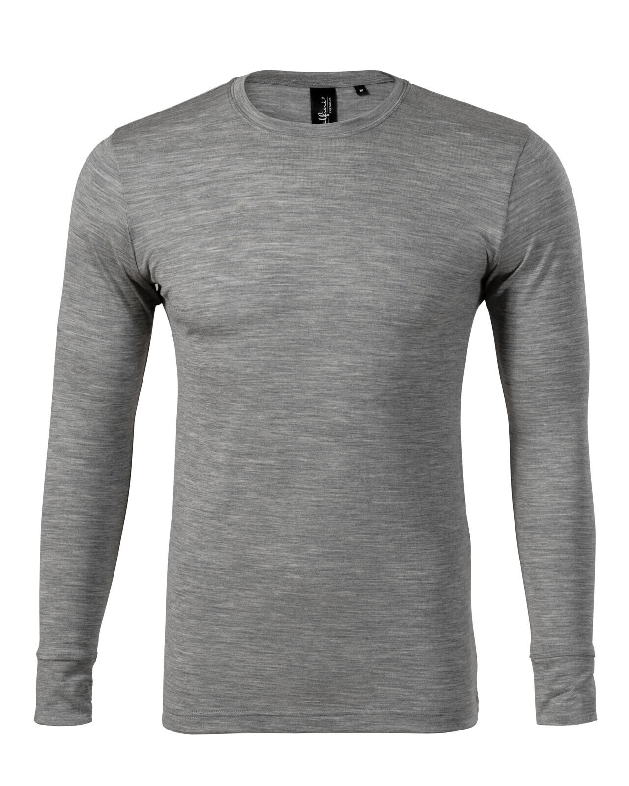 Pánske merino tričko s dlhým rukávom Malfini Premium Merino Rise LS 159 - veľkosť: XL, farba: tmavosivý melír
