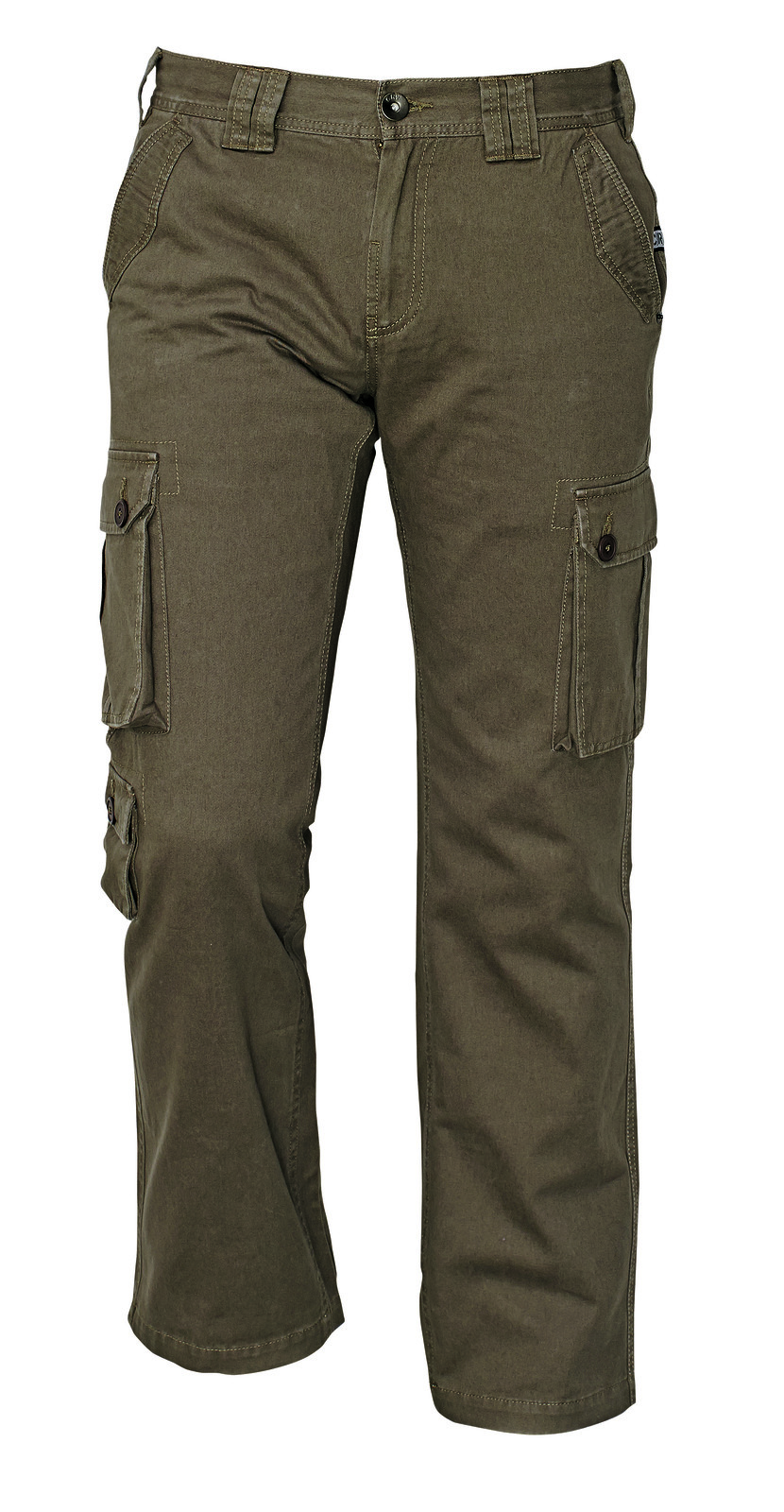 Pánske nohavice Chena kapsáče - veľkosť: L, farba: olivová zelená
