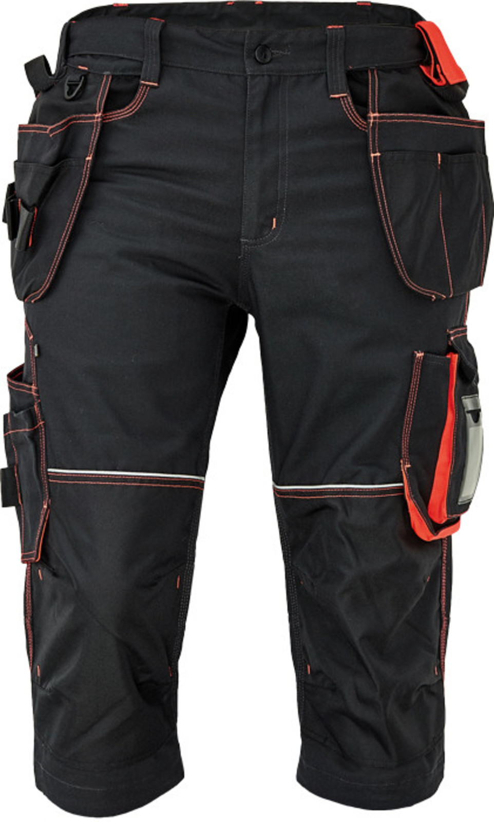Pánske pracovné 3/4 nohavice Cerva Knoxfield 320 - veľkosť: 50, farba: antracit/červená