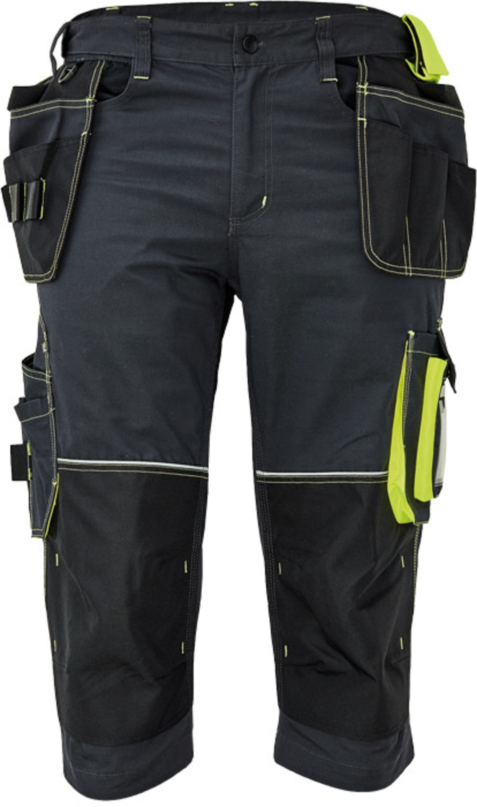 Pánske pracovné 3/4 nohavice Cerva Knoxfield 320 - veľkosť: 62, farba: antracit/žltá