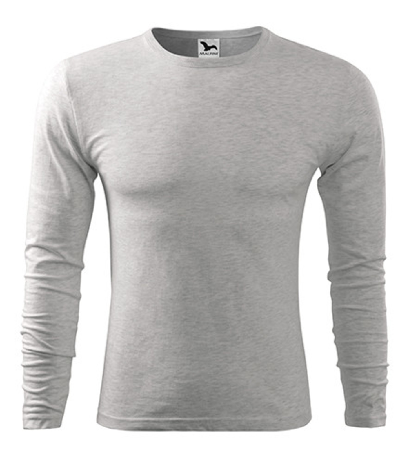 Pánske bavlnené tričko s dlhým rukávom Malfini Fit-T 119 - veľkosť: S, farba: kávová