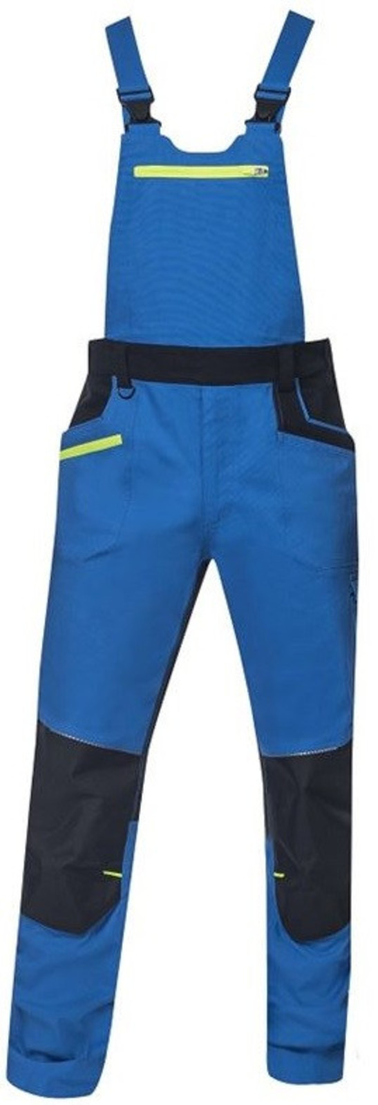 Pánske strečové montérkové nohavice na traky Ardon 4Xstretch - veľkosť: 54, farba: biela