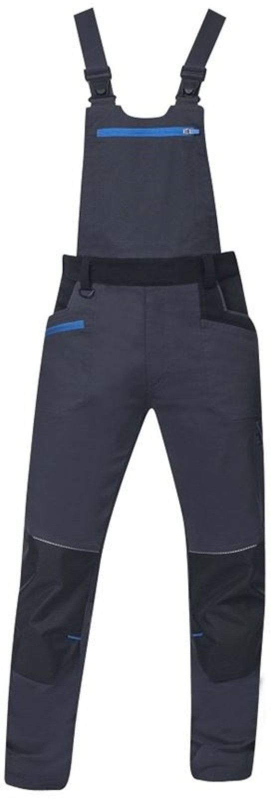 Pánske strečové montérkové nohavice na traky Ardon 4Xstretch - veľkosť: 56, farba: tmavo šedá