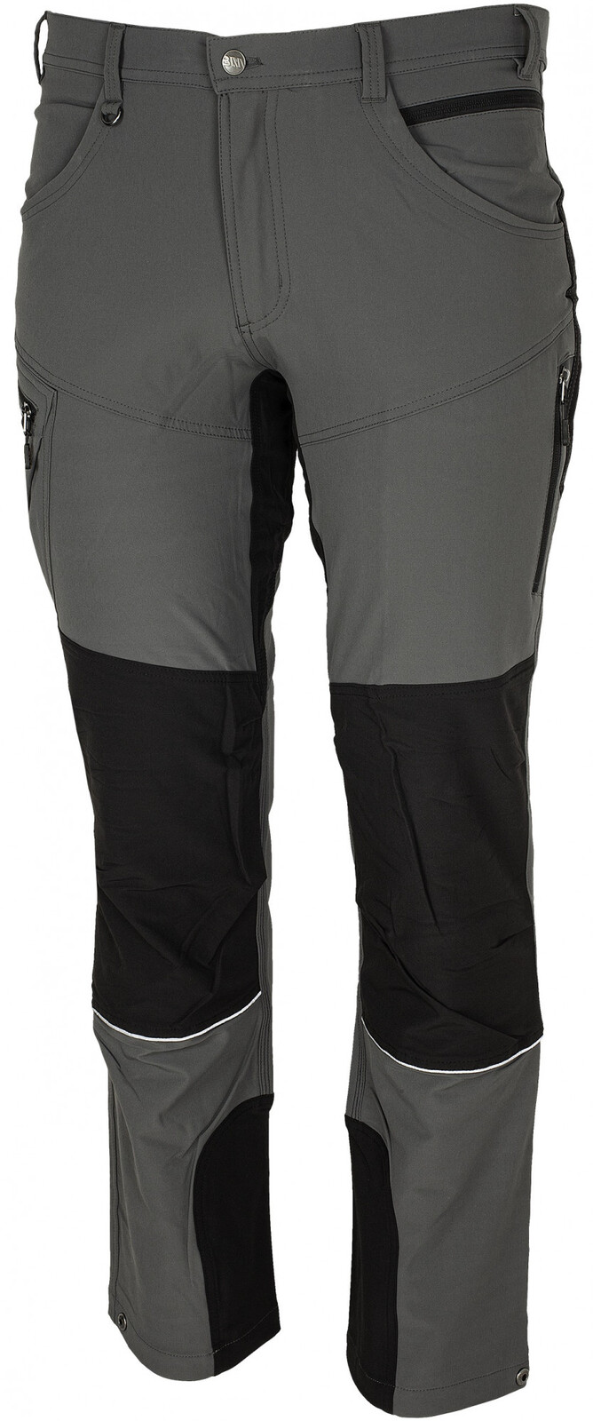 Pánske strečové nohavice Bennon Fobos - veľkosť: 58, farba: sivá/čierna
