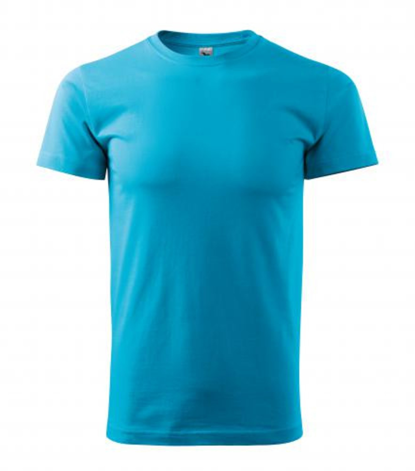 Pánske tričko Malfini Basic 129 - veľkosť: M, farba: tyrkysová