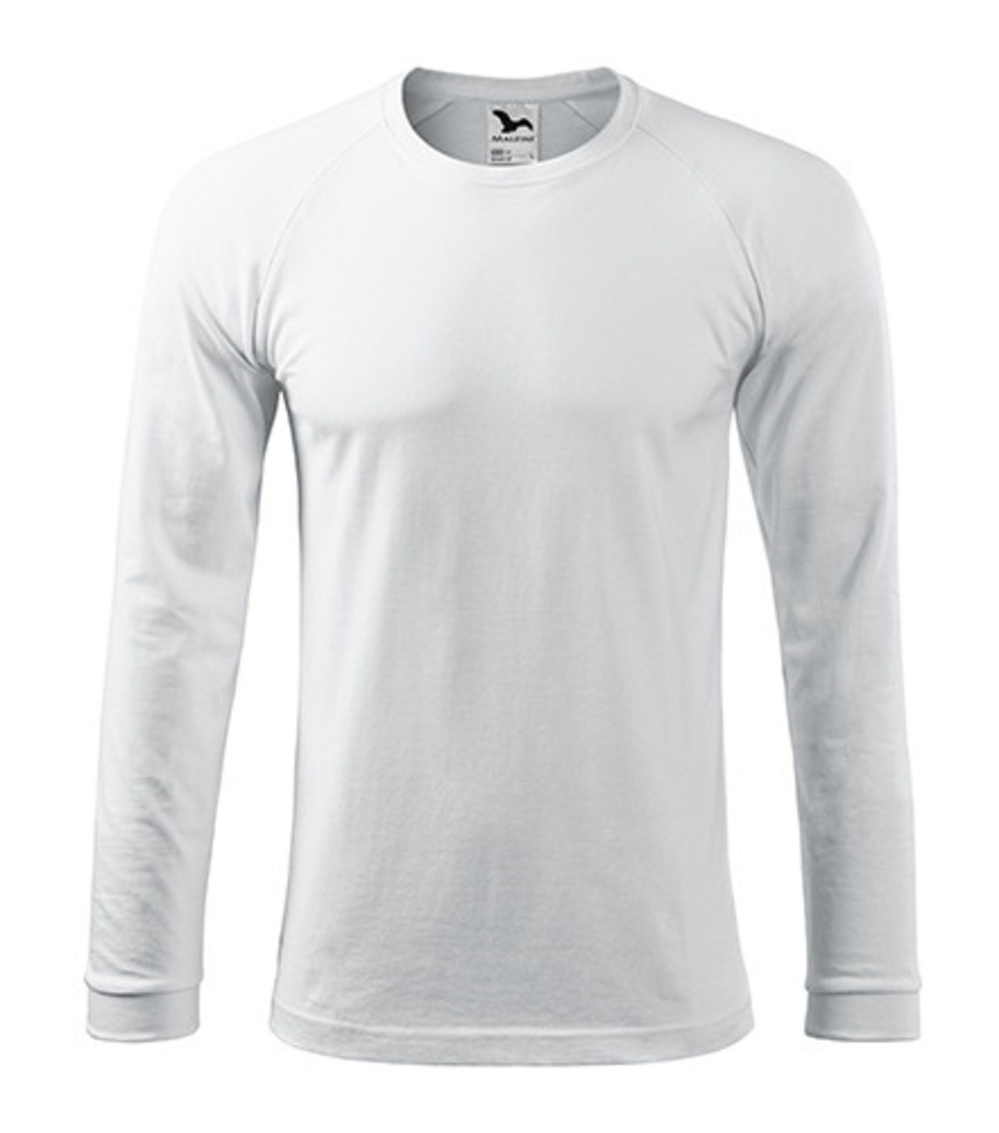 Unisex tričko s dlhým rukávom Rimeck Street LS 130 - veľkosť: L, farba: biela