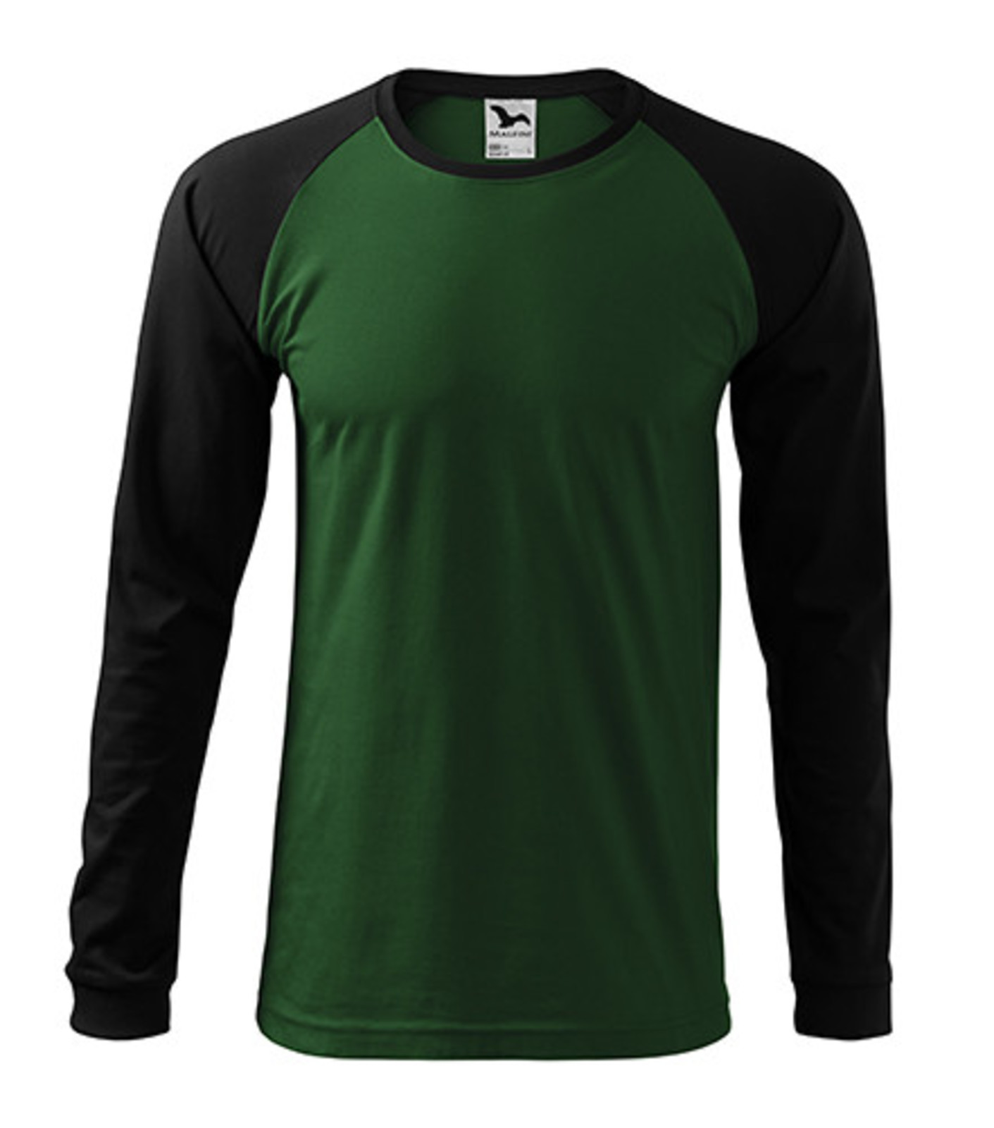 Unisex tričko s dlhým rukávom Rimeck Street LS 130 - veľkosť: XXL, farba: zelená/čierna