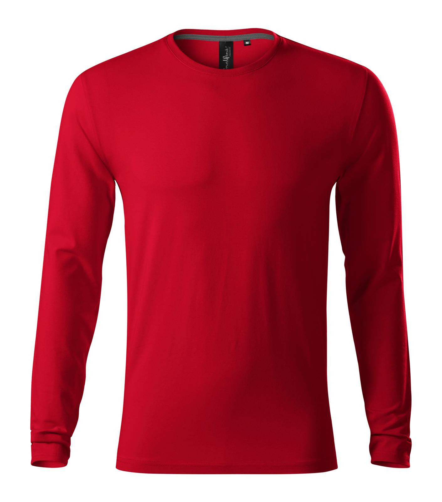 Pánske tričko s dlhým rukávom Malfini Premium Brave 155 - veľkosť: XL, farba: formula red