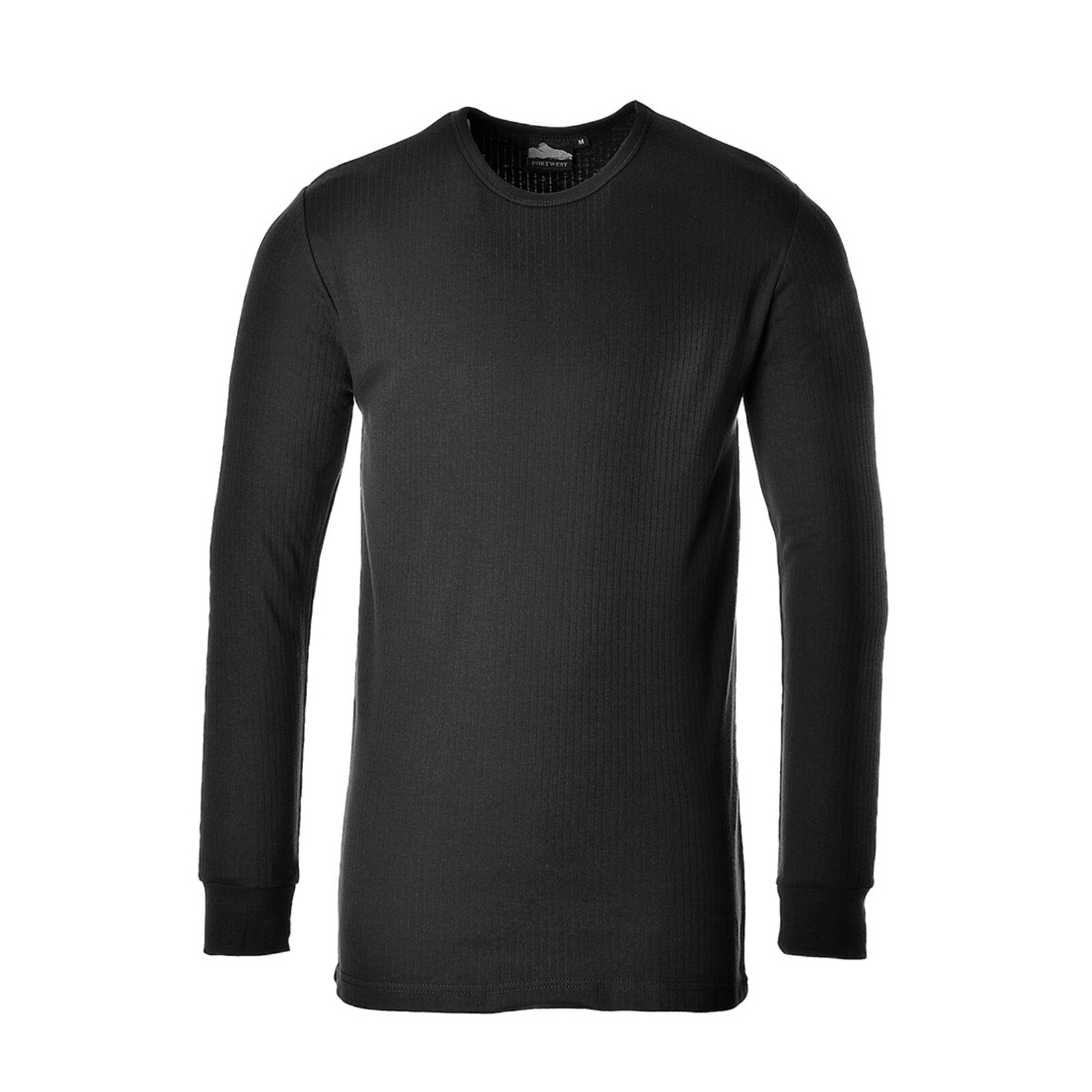 Pánske termo tričko s dlhým rukávom Portwest Thermal B123 - veľkosť: XL, farba: čierna