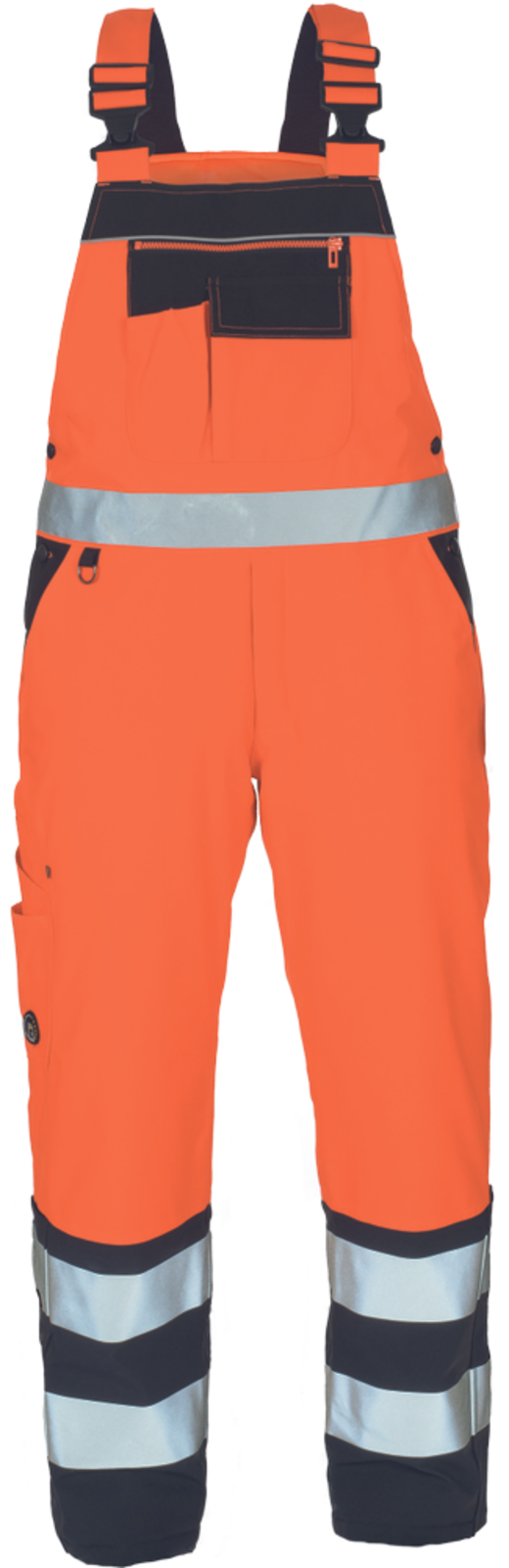 Pánske zateplené reflexné nohavice na traky Cerva Knoxfield HVPS - veľkosť: XL, farba: HV oranžová
