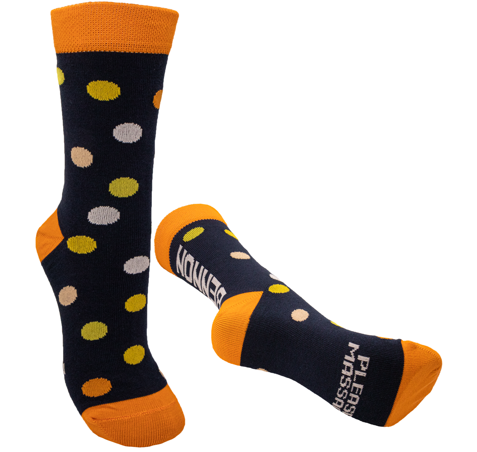 Ponožky Bennon Bennonky - veľkosť: 48-49, farba: nám. modrá/oranžová