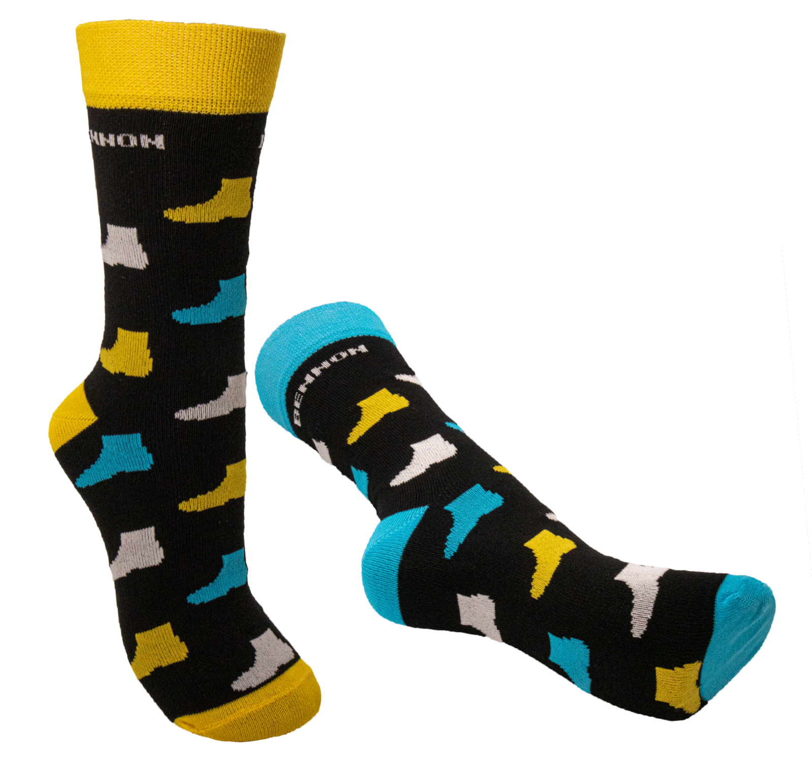 Ponožky Bennon Bennonky - veľkosť: 48-49, farba: modrá/žltá