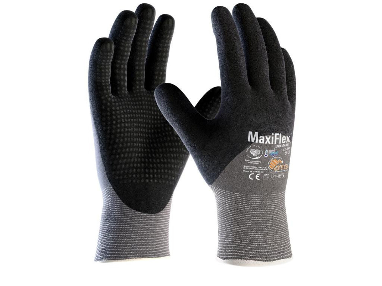 Povrstvené pracovné rukavice ATG MaxiFlex Endurance 42-845 (12 párov) - veľkosť: 8/M, farba: sivá