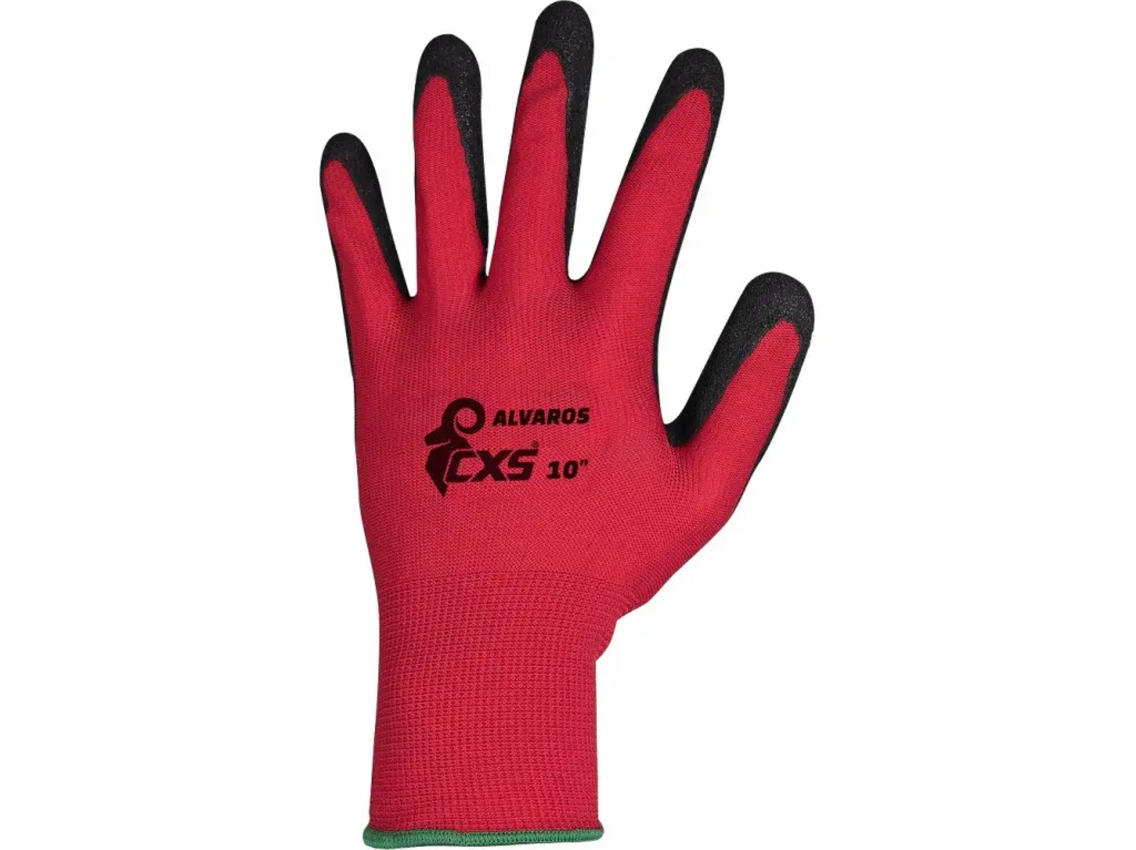 Povrstvené rukavice CXS Alvaros - veľkosť: 8/M, farba: červená/čierna