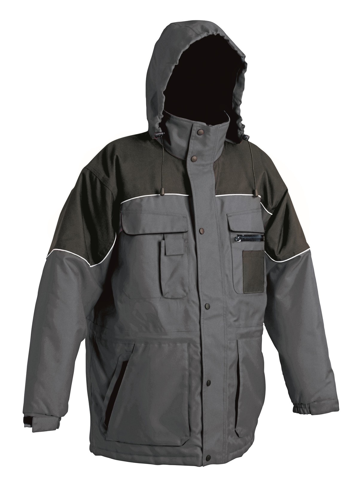 Pracovná bunda Ultimo pánska - veľkosť: XXL, farba: sivá/čierna