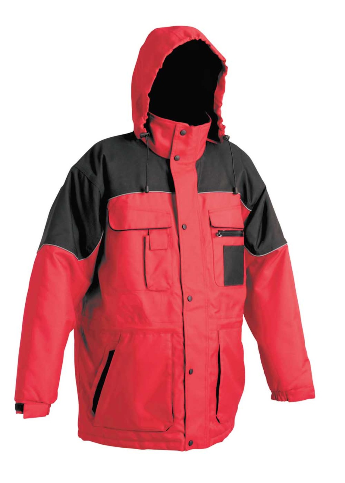 Pracovná bunda Ultimo pánska - veľkosť: L, farba: čierna/červená
